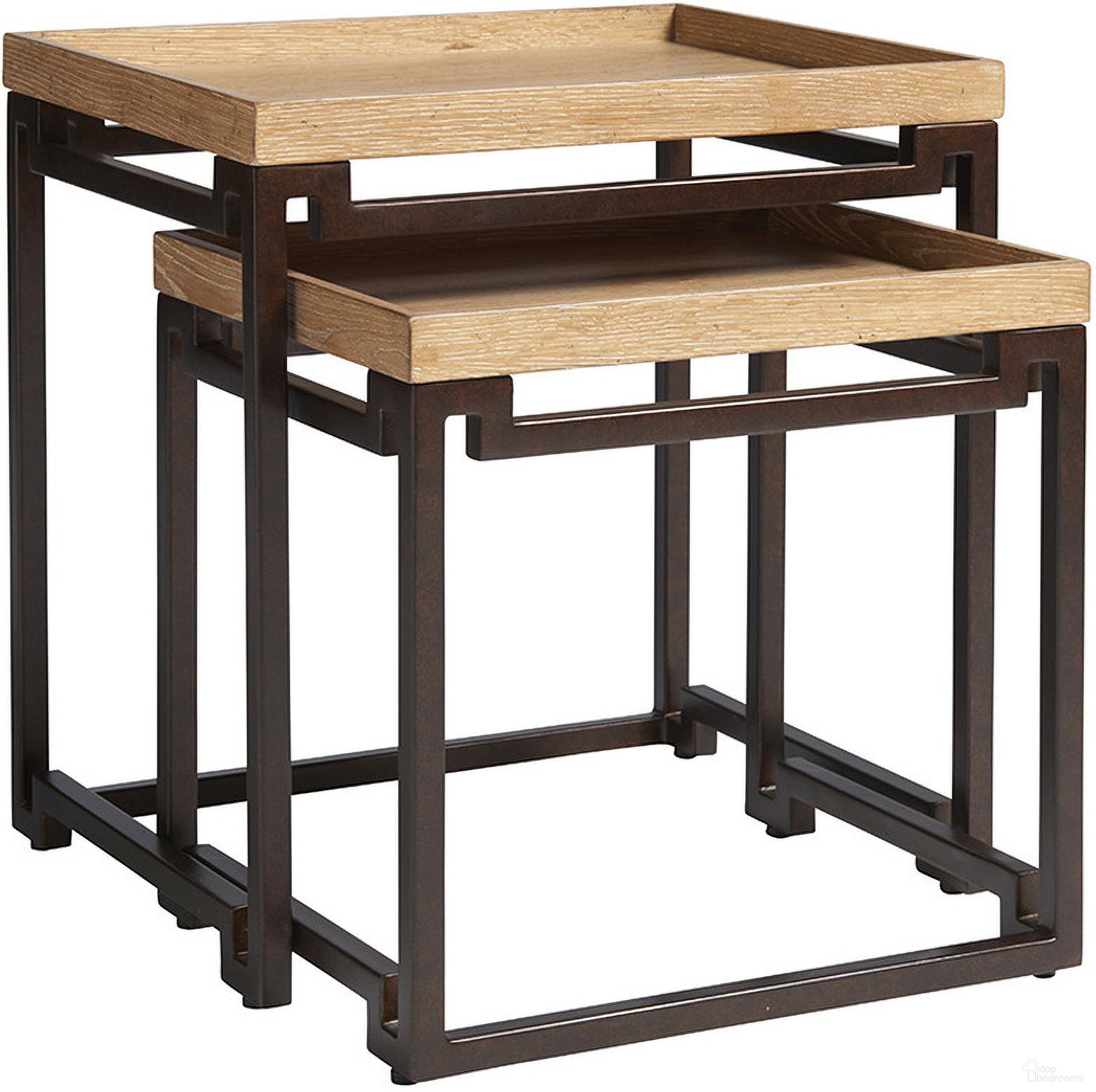 The appearance of Los Altos Dolca Vita Nesting Tables In Newcastle designed by Tommy Bahama in the transitional interior design. This newcastle piece of furniture was selected by 1StopBedrooms from Los Altos Collection to add a touch of cosiness and style into your home. Sku: 566-958. Material: Metal.