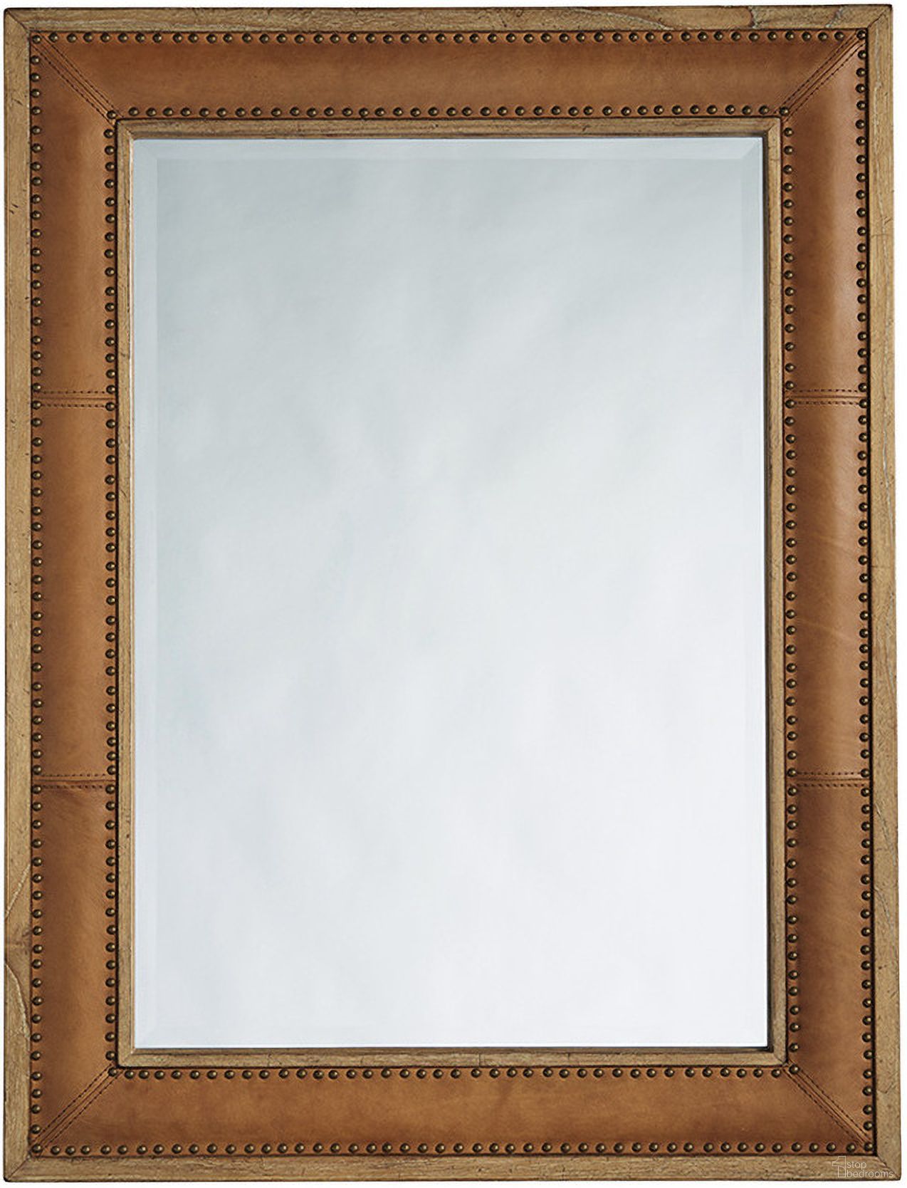 The appearance of Los Altos Dominica Leather Rectangular Mirror In Newcastle designed by Tommy Bahama in the modern / contemporary interior design. This newcastle piece of furniture  was selected by 1StopBedrooms from Los Altos Collection to add a touch of cosiness and style into your home. Sku: 566-205. Material: Metal.