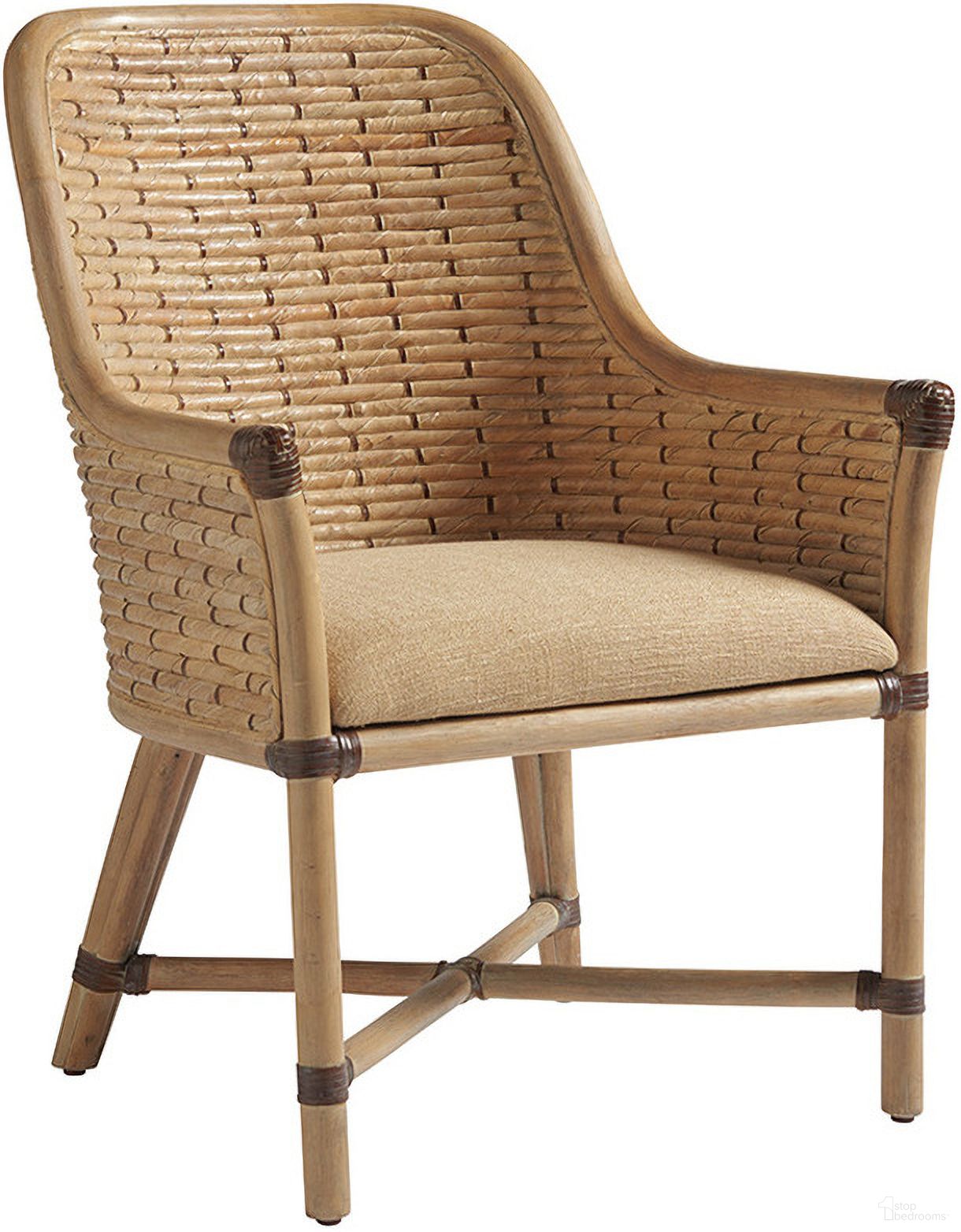 The appearance of Los Altos Keeling Woven Arm Chair Set of 2 In Newcastle designed by Tommy Bahama in the traditional interior design. This newcastle piece of furniture was selected by 1StopBedrooms from Los Altos Collection to add a touch of cosiness and style into your home. Sku: 566-883-01. Material: Metal. Chair Type: Arm Chair.