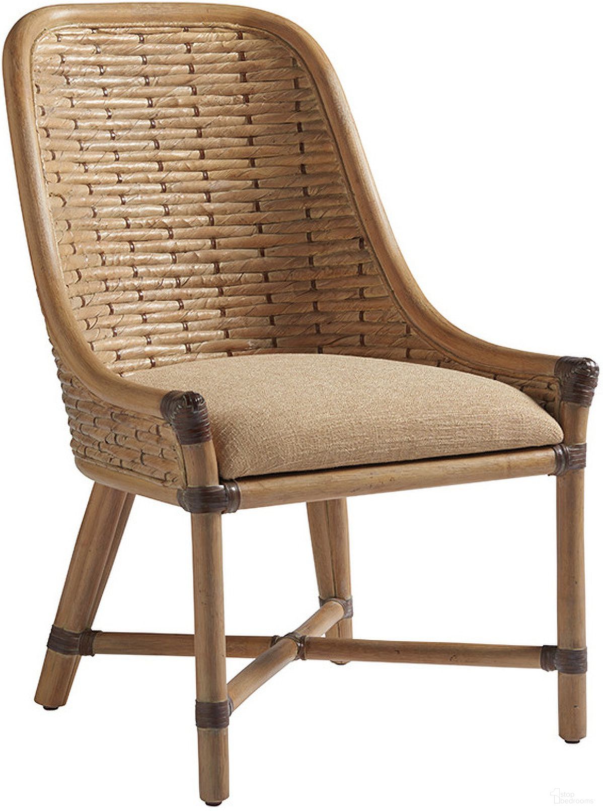 The appearance of Los Altos Keeling Woven Side Chair Set of 2 In Newcastle designed by Tommy Bahama in the traditional interior design. This newcastle piece of furniture was selected by 1StopBedrooms from Los Altos Collection to add a touch of cosiness and style into your home. Sku: 566-882-01. Material: Metal. Chair Type: Side Chair.