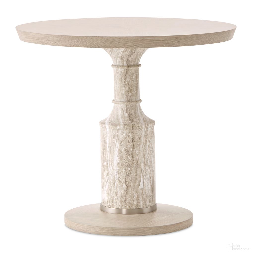 The appearance of Lotus Bay 40 Inch Round Gathering Table In Sand designed by Michael Amini in the modern / contemporary interior design. This sand piece of furniture was selected by 1StopBedrooms from Lotus Bay Collection to add a touch of cosiness and style into your home. Sku: 9030304T-138;9030304B-138. Table Base Style: Pedestal. Table Top Shape: Round. Size: 40". Material: Solid Wood.
