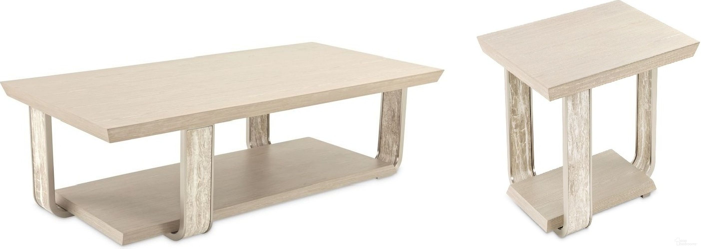 The appearance of Lotus Bay Rectangular Occasional Table Set In Sand designed by Michael Amini in the modern / contemporary interior design. This sand piece of furniture was selected by 1StopBedrooms from Lotus Bay Collection to add a touch of cosiness and style into your home. Sku: 9030201-138;9030202-138. Material: Rubberwood.