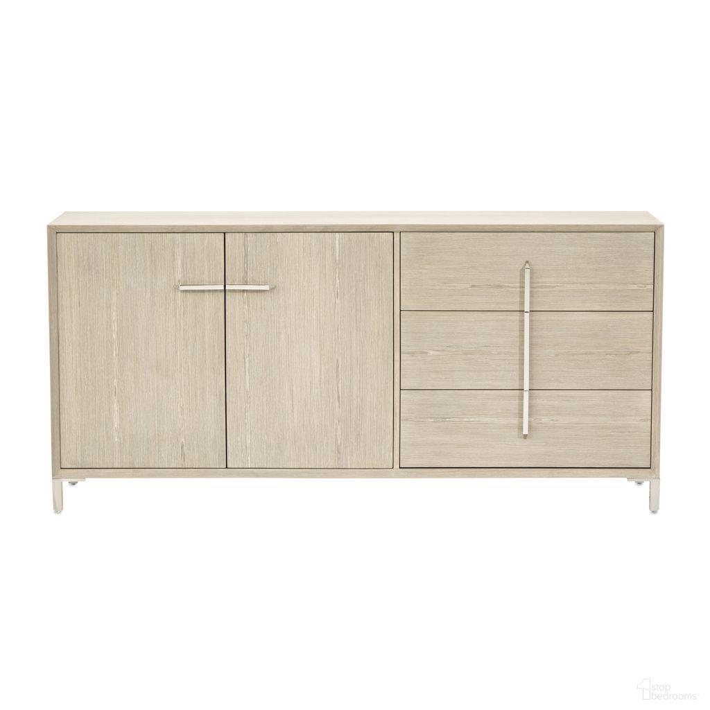 The appearance of Lotus Bay Sideboard In Sand designed by Michael Amini in the modern / contemporary interior design. This sand piece of furniture was selected by 1StopBedrooms from Lotus Bay Collection to add a touch of cosiness and style into your home. Sku: 9030007-138. Material: Solid Wood.