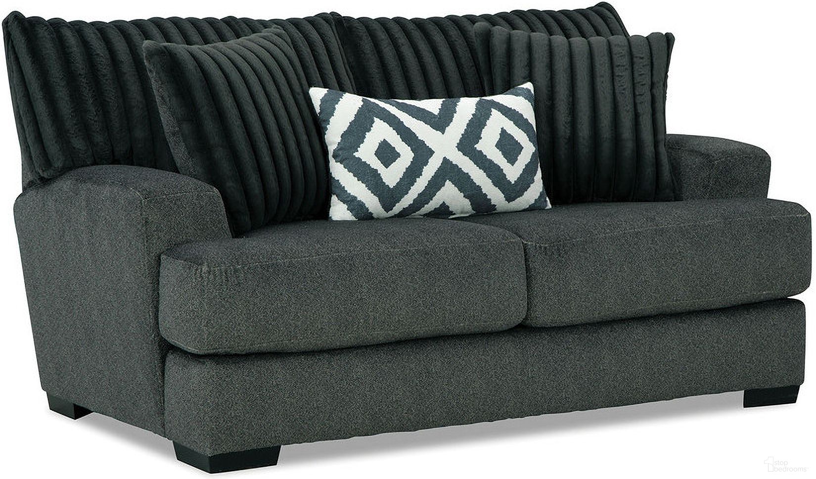 The appearance of Loughlin Loveseat In Gun Metal designed by Furniture of America in the transitional interior design. This gun metal piece of furniture was selected by 1StopBedrooms from Loughlin Collection to add a touch of cosiness and style into your home. Sku: SM5195-LV. Material: Chenille.