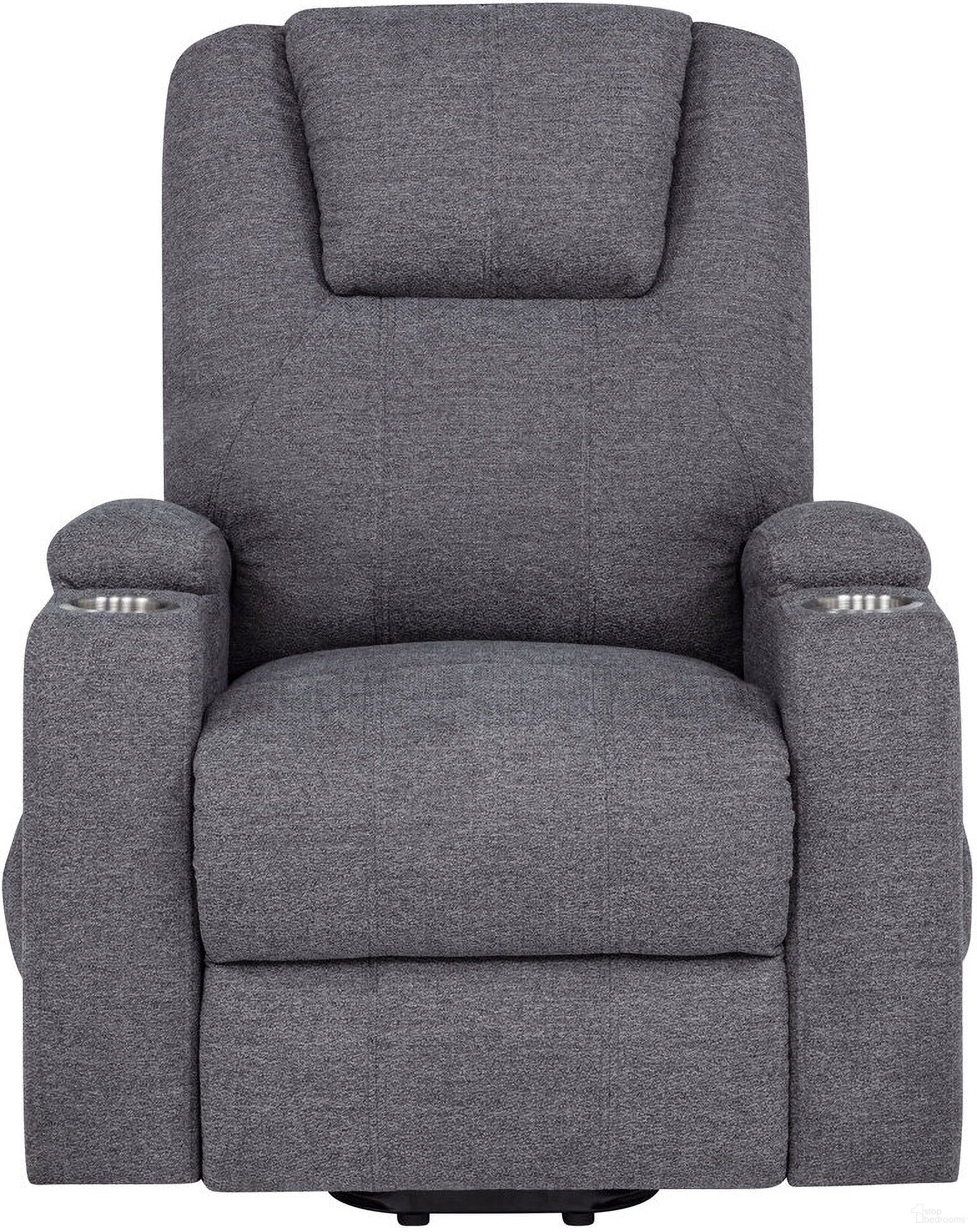 The appearance of Louie Chenille Upholstered Power Lift Massage Chair In Dark Grey designed by Coaster in the transitional interior design. This dark grey piece of furniture  was selected by 1StopBedrooms from Louie Collection to add a touch of cosiness and style into your home. Sku: 610453P. Material: Foam.