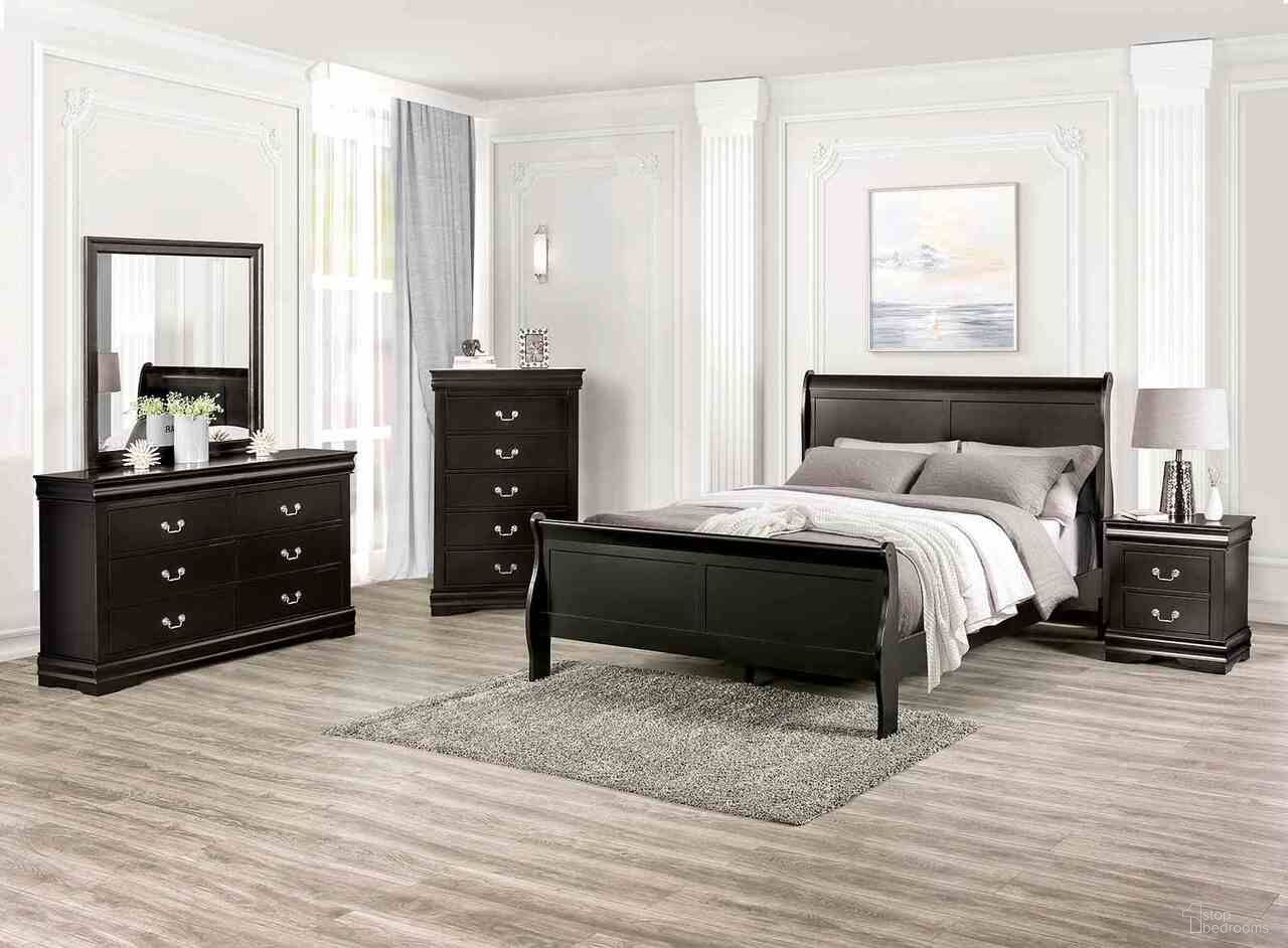 Louis Philippe Bedroom Set In Black