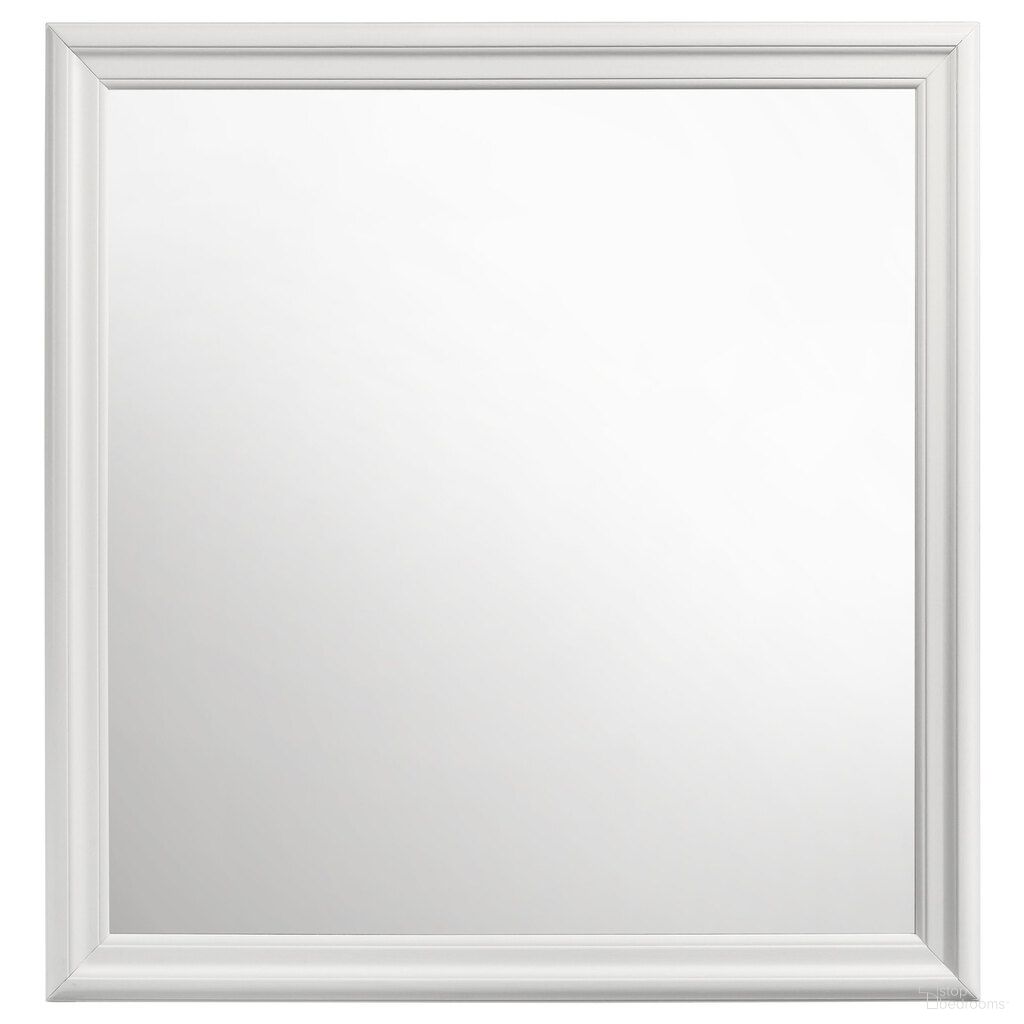 The appearance of Louis Philippe Dresser Mirror In White designed by Coaster in the traditional interior design. This white piece of furniture  was selected by 1StopBedrooms from Louis Philippe Collection to add a touch of cosiness and style into your home. Sku: 202444. Material: MDF.