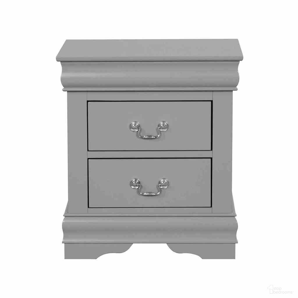 The appearance of Louis Philippe Nightstand In Gray designed by Furniture of America in the transitional interior design. This gray piece of furniture was selected by 1StopBedrooms from Louis Philippe Collection to add a touch of cosiness and style into your home. Sku: FM7866GY-N. Material: Solid Wood.