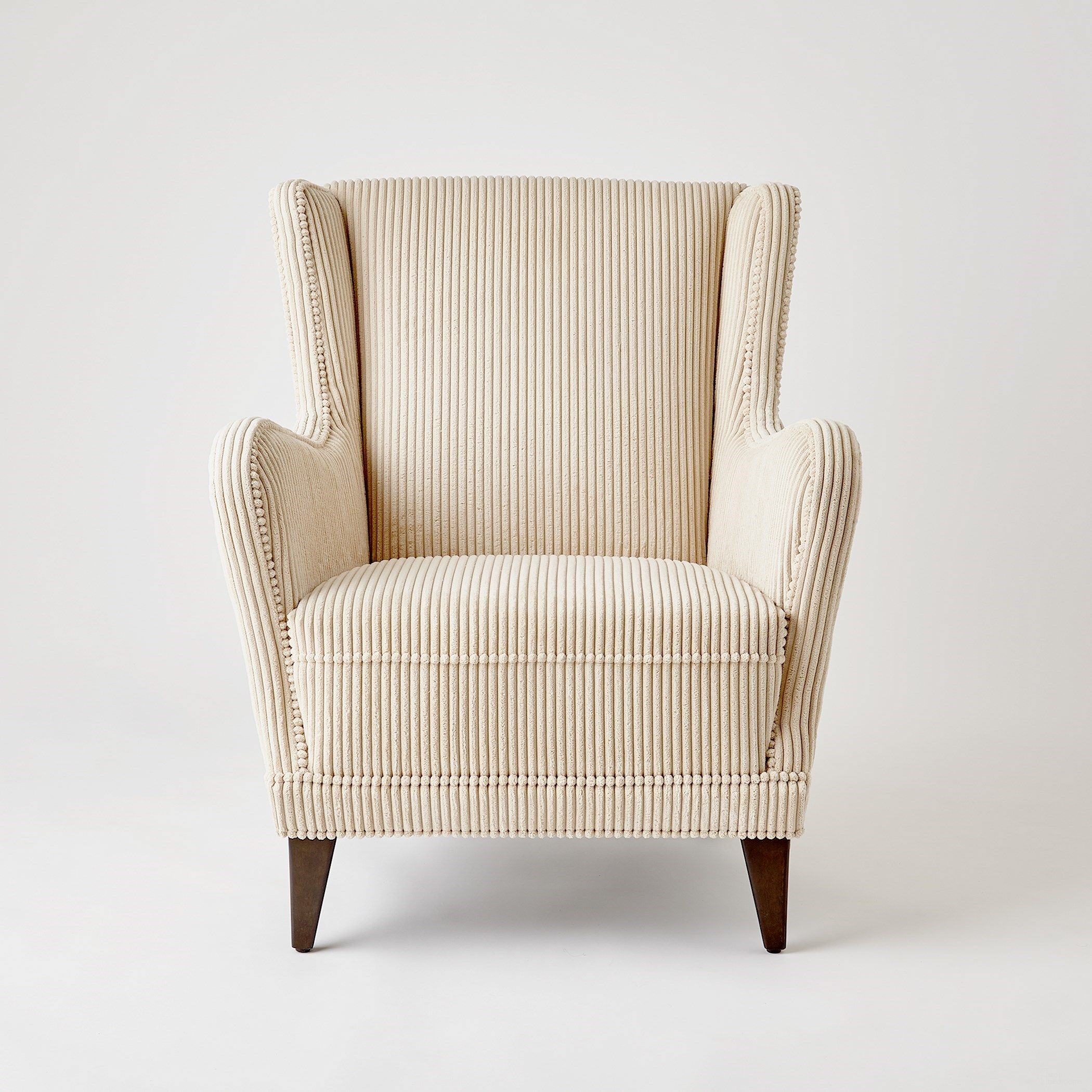 Lounge Chair In Wide Wale Corduroy Vanilla