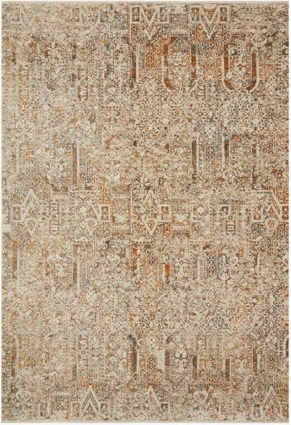 The appearance of Lourdes Ivory/Orange Rug LOURLOU-05IVOR160S designed by Loloi Rugs in the traditional interior design. This ivory and orange piece of furniture  was selected by 1StopBedrooms from Lourdes Collection to add a touch of cosiness and style into your home. Sku: LOURLOU-05IVOR160S. Material: Polyester.