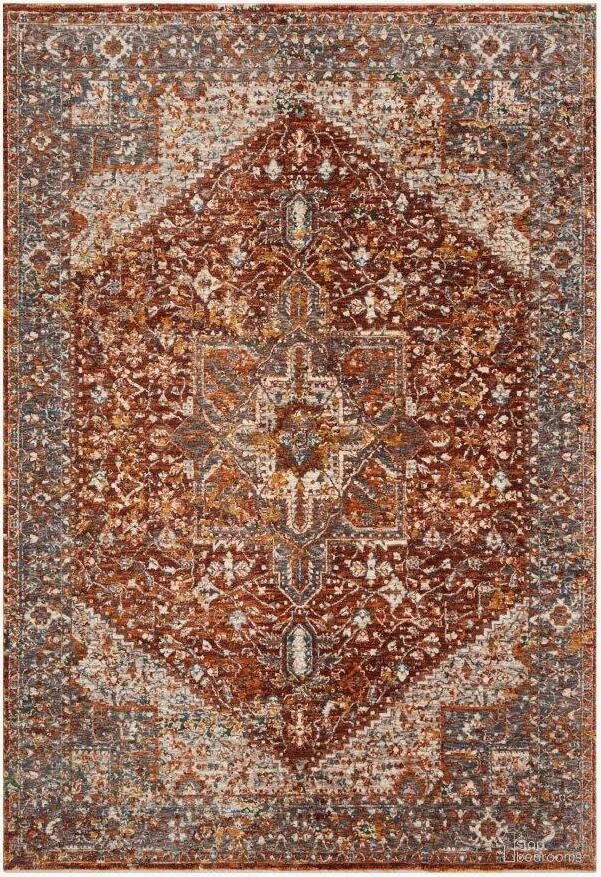 The appearance of Lourdes Rust/Multi Rug LOURLOU-02RUML160S designed by Loloi Rugs in the traditional interior design. This rust and multi piece of furniture  was selected by 1StopBedrooms from Lourdes Collection to add a touch of cosiness and style into your home. Sku: LOURLOU-02RUML160S. Material: Polyester.