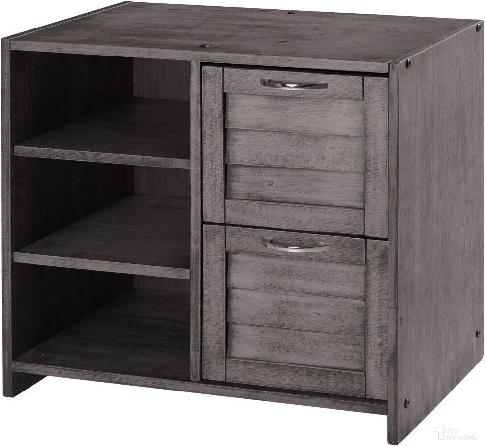 The appearance of Louver Low Loft 2 Dr Chest W-Shelves Antique Grey designed by DONCO kids in the country / farmhouse interior design. This antique grey piece of furniture was selected by 1StopBedrooms from to add a touch of cosiness and style into your home. Sku: 790-CAG. Material: Wood.