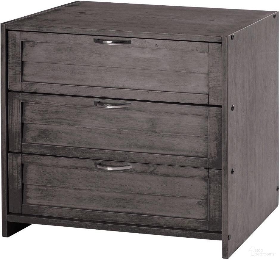 The appearance of Louver Low Loft 3 Dr Chest Antique Grey designed by DONCO kids in the modern / contemporary interior design. This antique grey piece of furniture was selected by 1StopBedrooms from to add a touch of cosiness and style into your home. Sku: 790-BAG. Material: Wood.