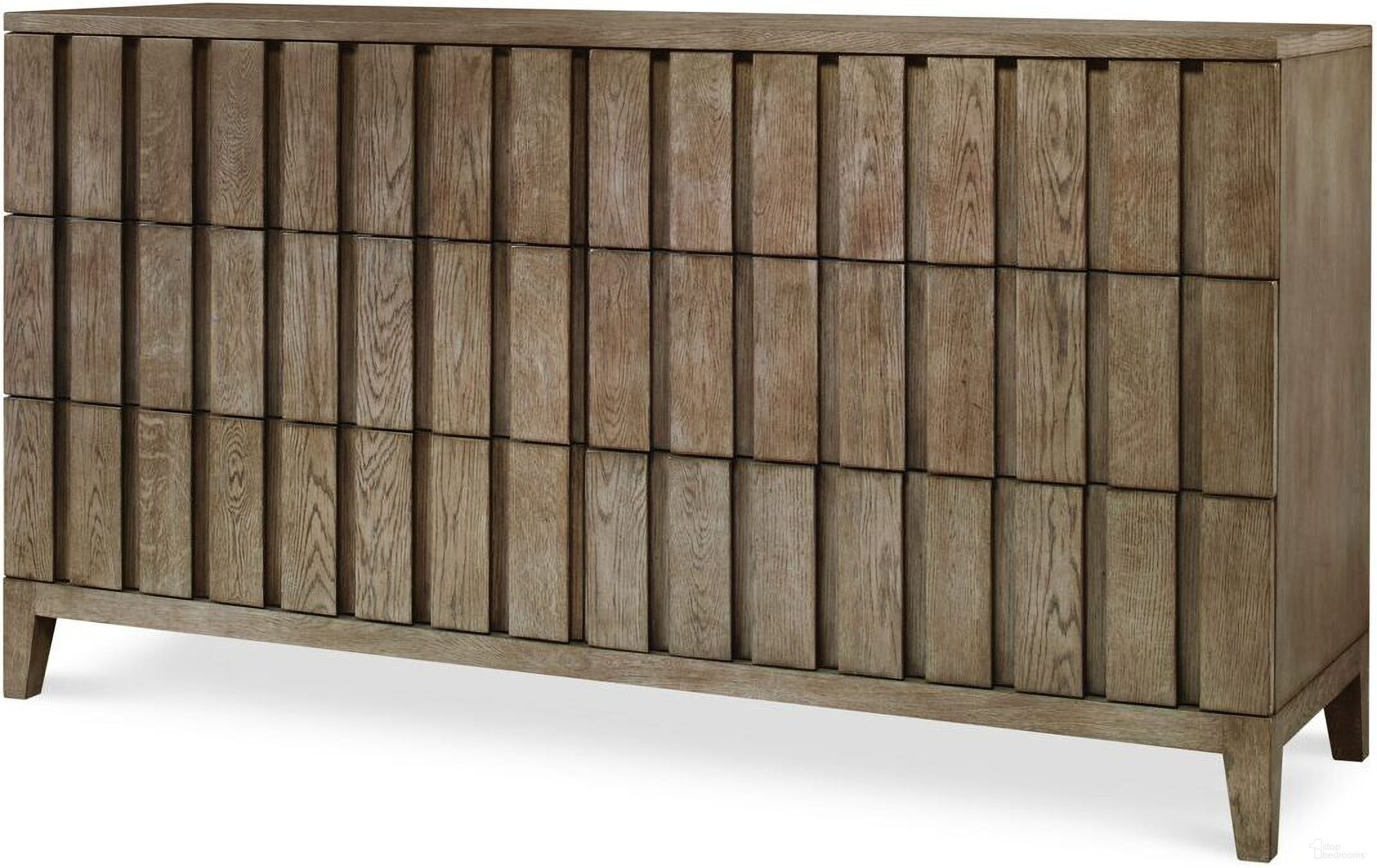 The appearance of Louvered Dresser In Timber Grey designed by Century Furniture in the modern / contemporary interior design. This timber grey piece of furniture was selected by 1StopBedrooms from Casa Bella Collection to add a touch of cosiness and style into your home. Sku: C5H-205. Material: Oak Veneer.