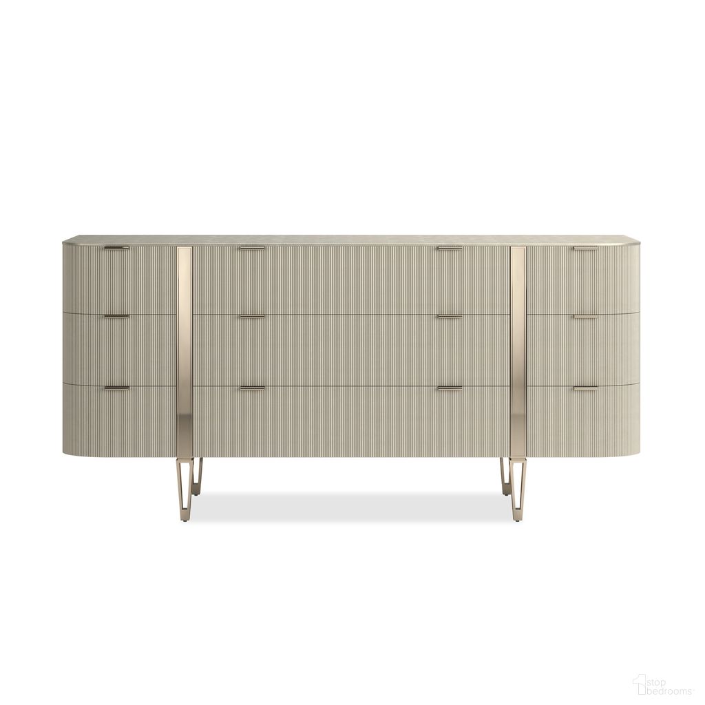 The appearance of Love At First Sight Dresser In Oracle designed by Caracole in the modern / contemporary interior design. This oracle piece of furniture was selected by 1StopBedrooms from Love At First Sight Collection to add a touch of cosiness and style into your home. Sku: CLA-424-031. Material: Resin.