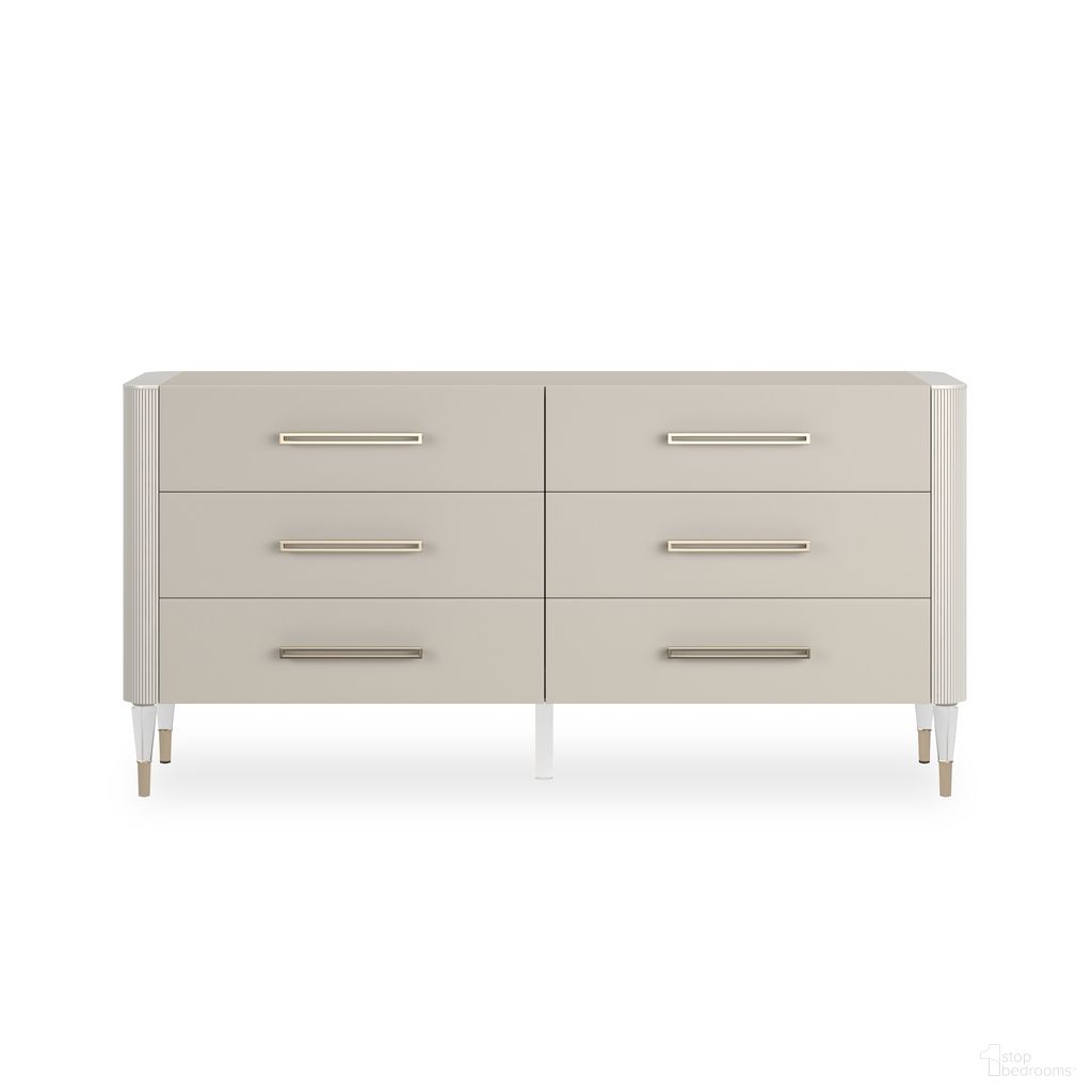 The appearance of Love It 6 Drawer Dresser In Cream designed by Caracole in the modern / contemporary interior design. This cream piece of furniture was selected by 1StopBedrooms from Love It Collection to add a touch of cosiness and style into your home. Sku: CLA-424-014. Material: Resin.