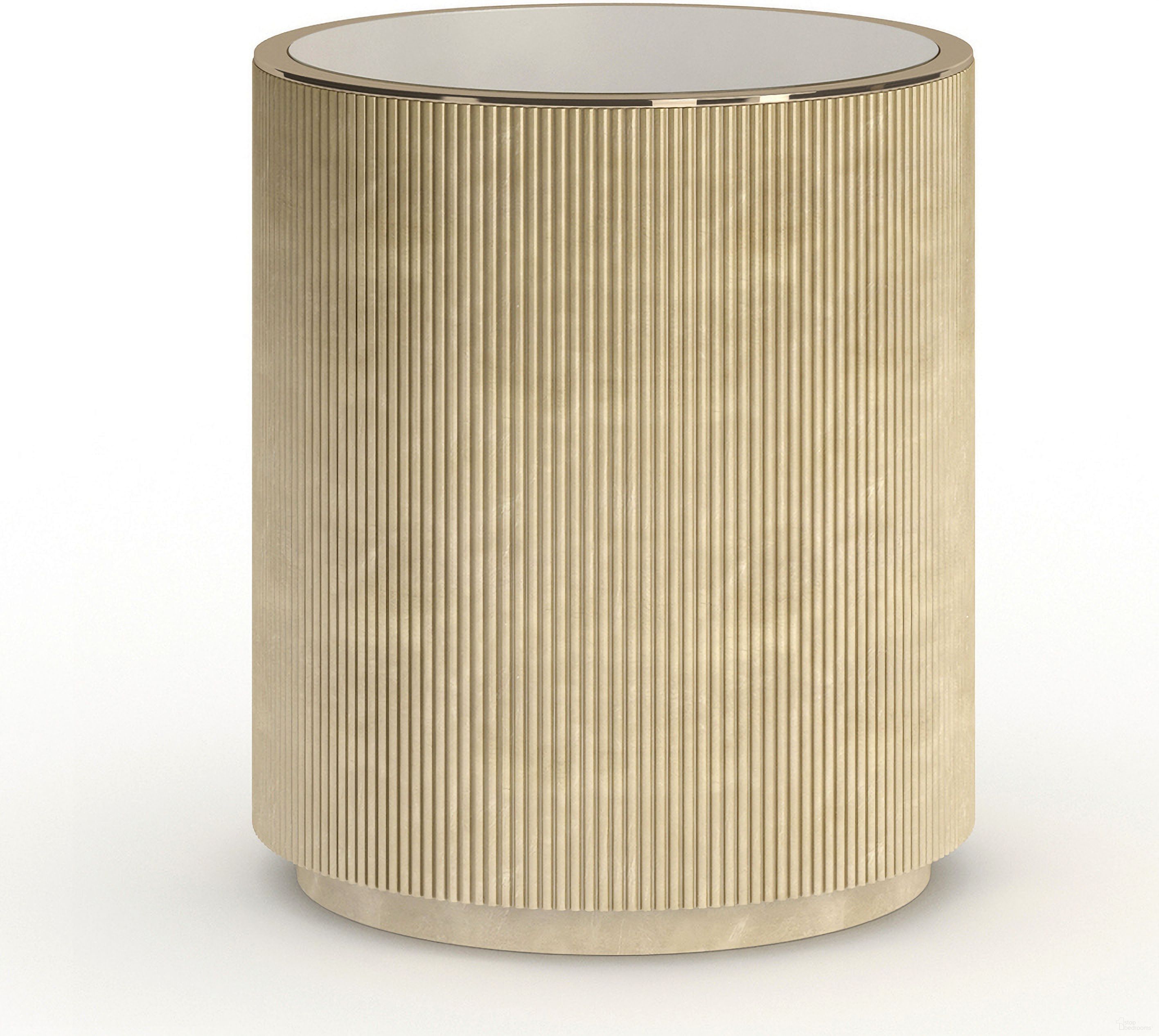 The appearance of Love Round End Table In Beige designed by Caracole in the modern / contemporary interior design. This beige piece of furniture  was selected by 1StopBedrooms from Love Collection to add a touch of cosiness and style into your home. Sku: CLA-024-417. Material: Resin.