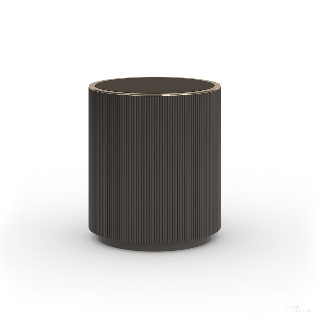 The appearance of Love Round End Table In Brown designed by Caracole in the modern / contemporary interior design. This brown piece of furniture  was selected by 1StopBedrooms from Love Collection to add a touch of cosiness and style into your home. Sku: CLA-024-418. Material: Resin.
