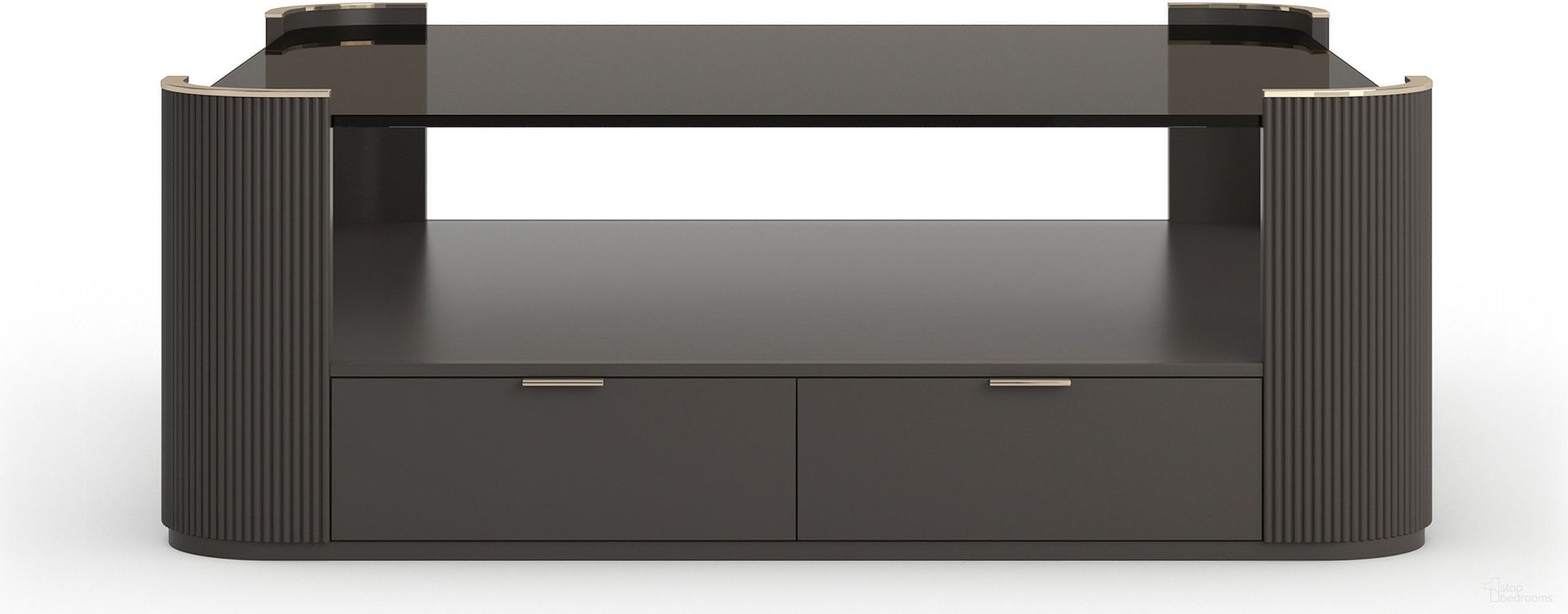 The appearance of Love Square Cocktail Table In Brown designed by Caracole in the modern / contemporary interior design. This brown piece of furniture  was selected by 1StopBedrooms from Love Collection to add a touch of cosiness and style into your home. Sku: CLA-024-4016. Material: Resin.