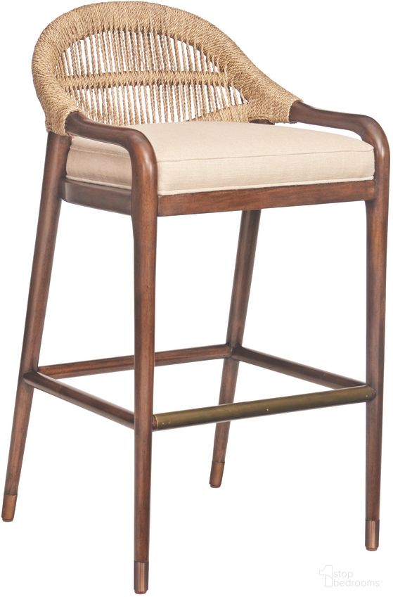 The appearance of Low Back Barstool In Brass designed by Century Furniture in the modern / contemporary interior design. This brass piece of furniture was selected by 1StopBedrooms from Curate Collection to add a touch of cosiness and style into your home. Sku: CT2088B. Material: Mahogany.