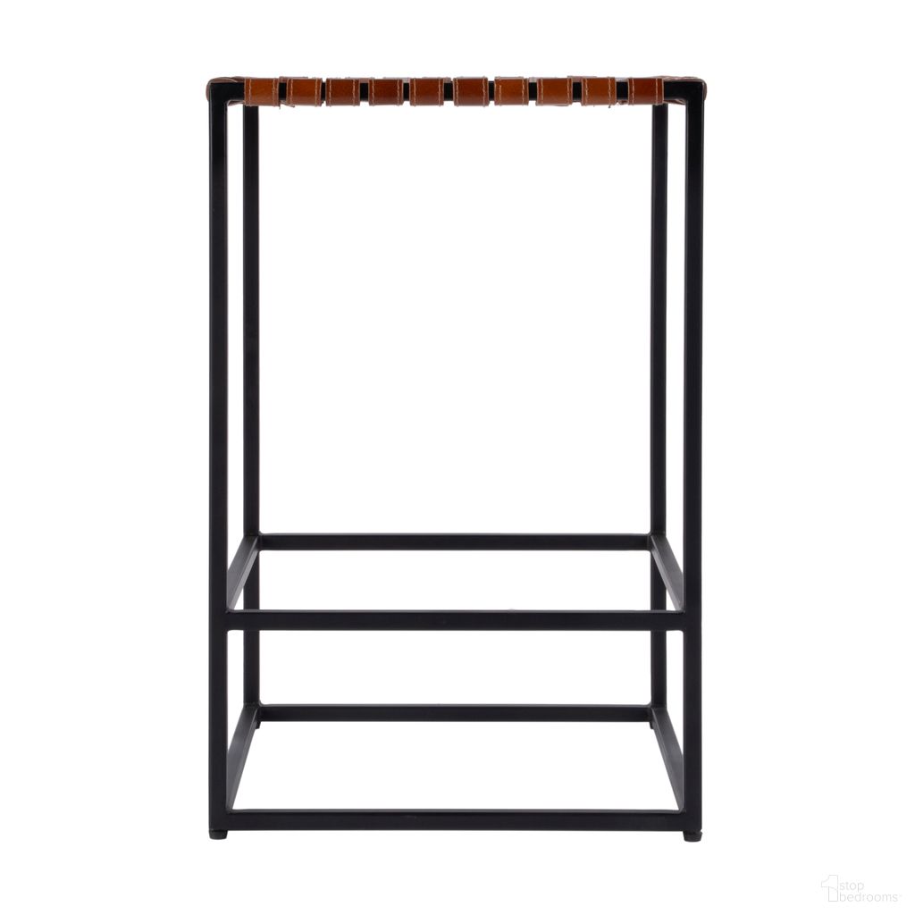 The appearance of Lowell 24 Inch Leather and Iron Backless Counter Stool with Footrest In Brown designed by Butler Specialty Company in the transitional interior design. This brown piece of furniture was selected by 1StopBedrooms from Lowell Collection to add a touch of cosiness and style into your home. Sku: 5883344. Material: Iron.