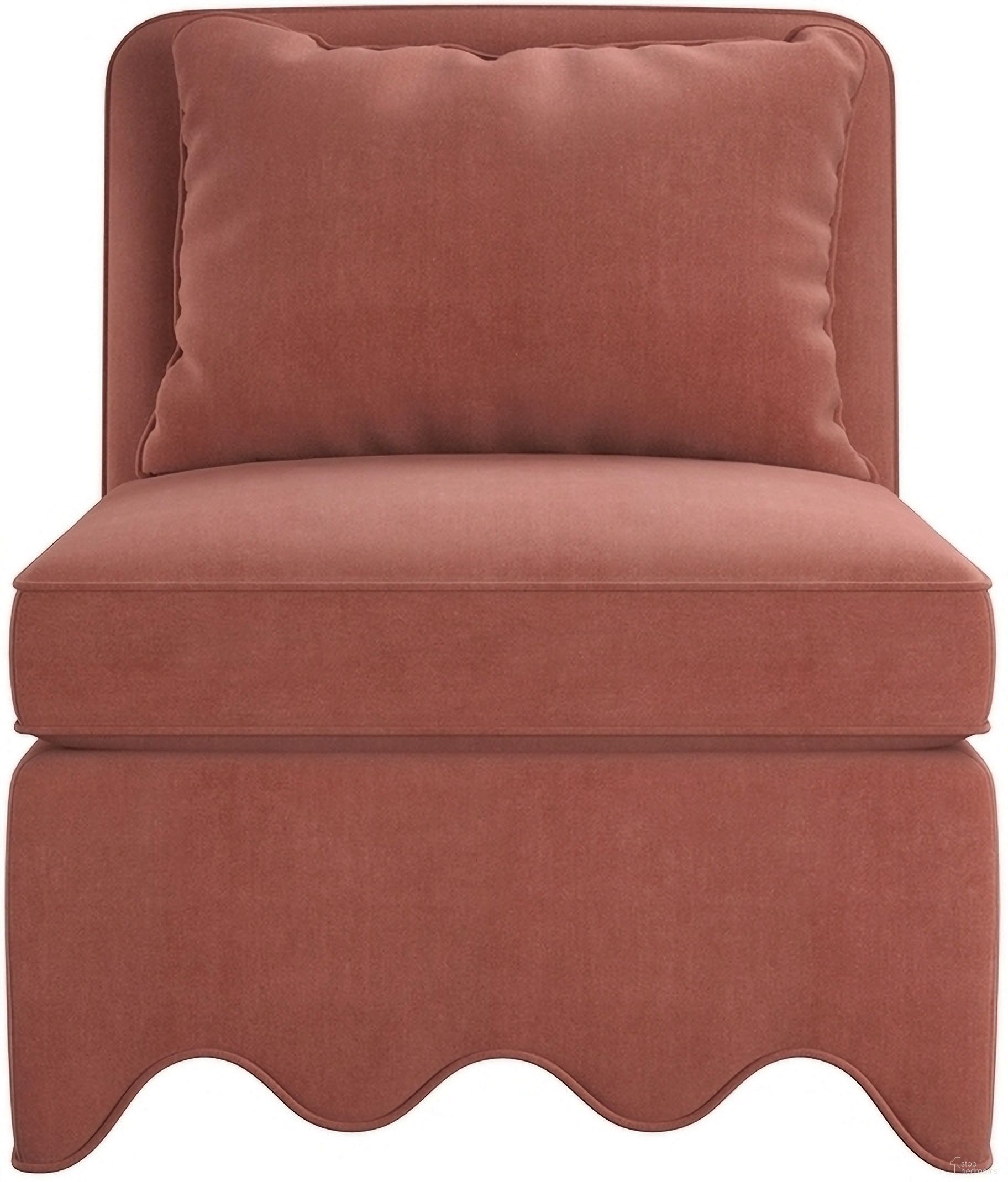 The appearance of Lowry Accent Chair In Terracotta Rose designed by A.R.T. in the traditional interior design. This terracotta rose piece of furniture was selected by 1StopBedrooms from Artisan Collection to add a touch of cosiness and style into your home. Sku: 738514-5000AA. Material: Pine.
