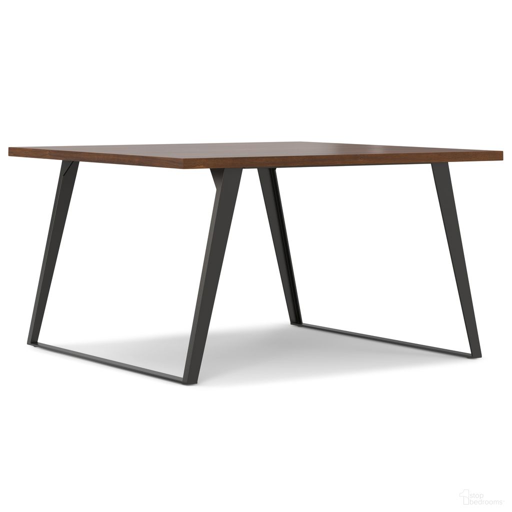 The appearance of Lowry Square Dining Table In Walnut Veneer designed by Simpli Home in the modern / contemporary interior design. This walnut veneer piece of furniture was selected by 1StopBedrooms from Lowry Collection to add a touch of cosiness and style into your home. Sku: AXCLRY-DTS-WAL. Table Base Style: Double Pedestal. Table Top Shape: Square. Size: 54" x 54". Material: Walnut Veneer.
