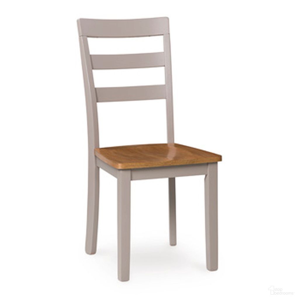The appearance of Loyander Dining Chair Set of 2 In Natural and Gray designed by Signature Design by Ashley in the transitional interior design. This natural/gray piece of furniture was selected by 1StopBedrooms from Loyander Collection to add a touch of cosiness and style into your home. Sku: NCD403-01. Material: Wood. Chair Type: Side Chair.