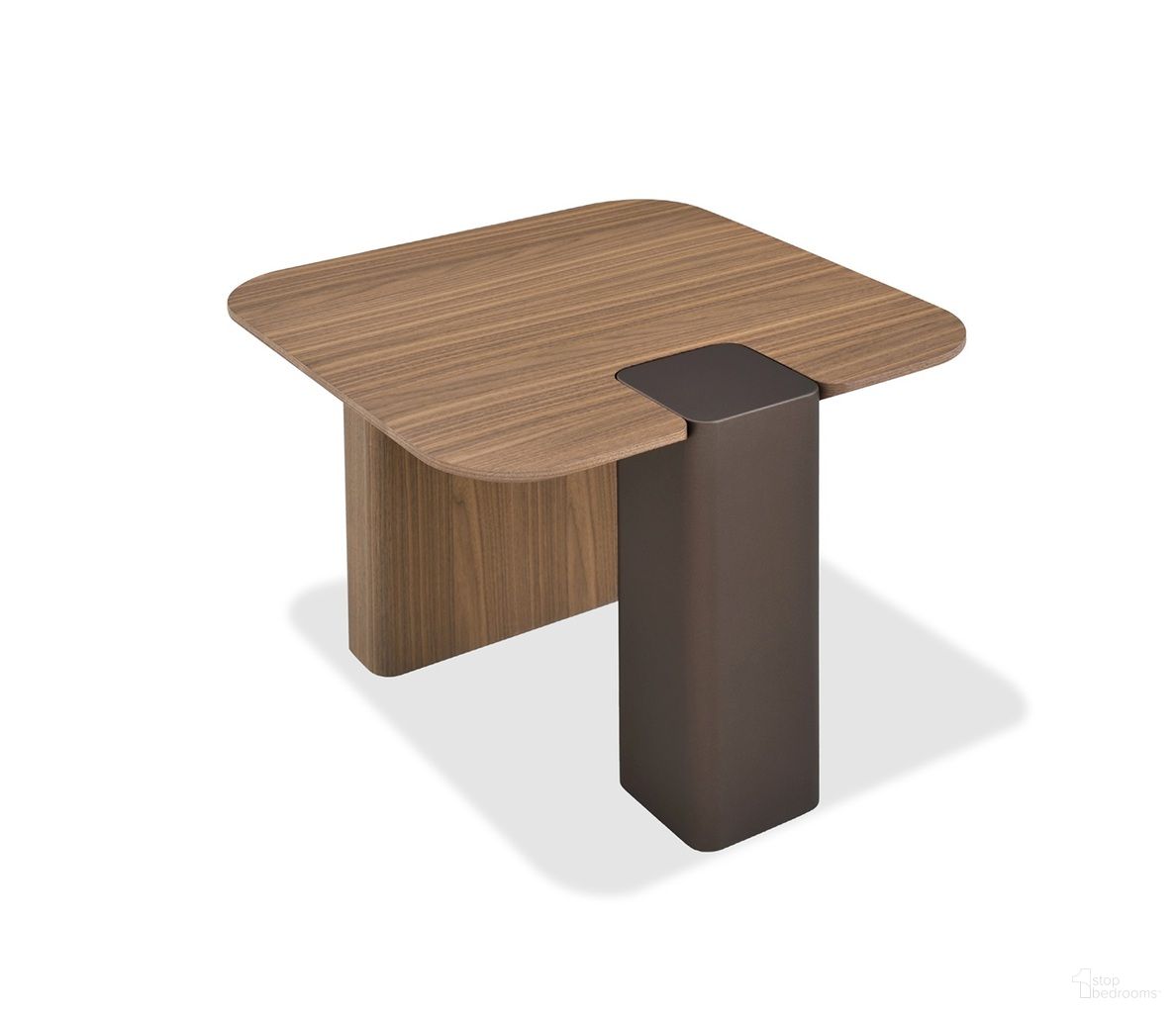 The appearance of LP 467B3 End Table In Walnut designed by J&M in the modern / contemporary interior design. This walnut piece of furniture  was selected by 1StopBedrooms from 467B3 Collection to add a touch of cosiness and style into your home. Sku: 19700-WET.