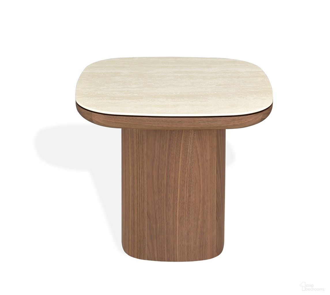 LP Clover End Table In Walnut