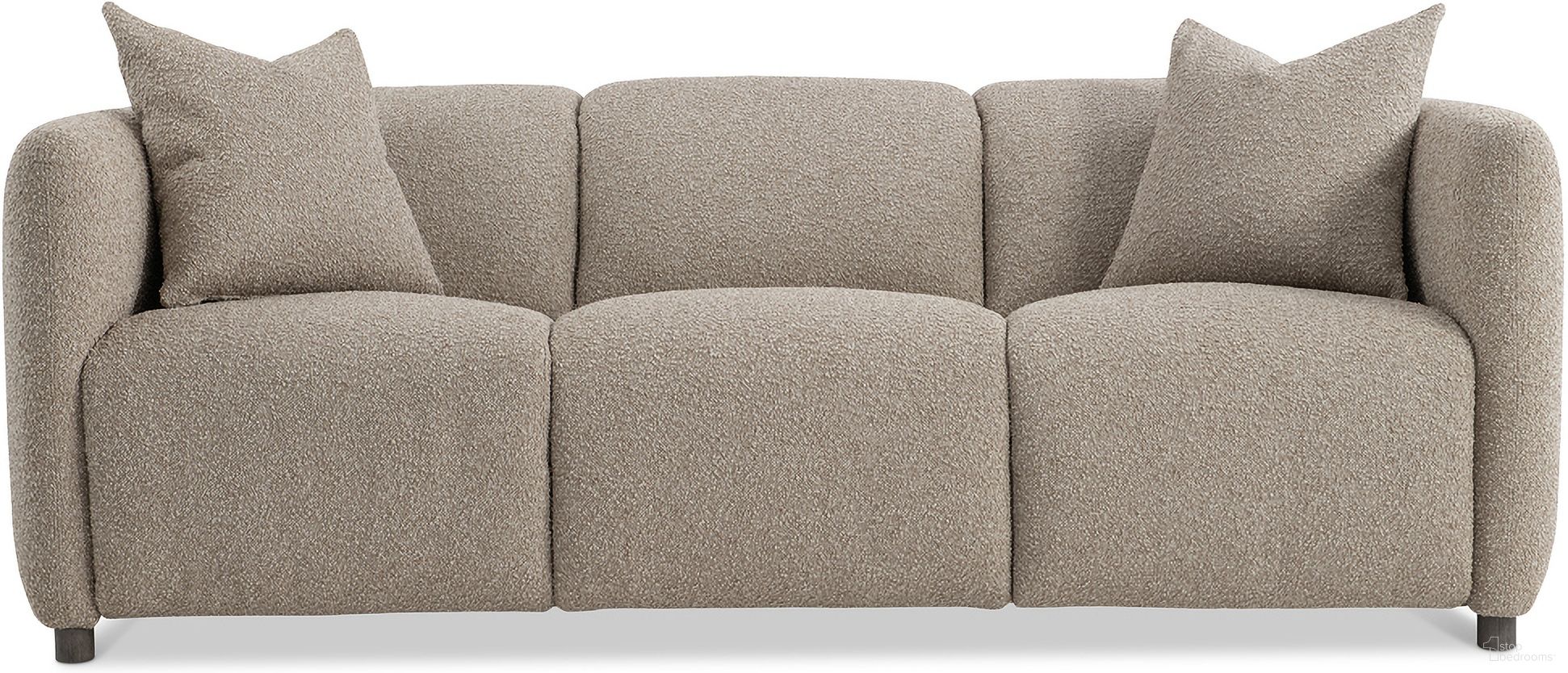The appearance of Luc Fabric Power Motion Sofa In Brown Boucle designed by Bernhardt in the modern / contemporary interior design. This brown boucle piece of furniture was selected by 1StopBedrooms from Luc Collection to add a touch of cosiness and style into your home. Sku: B557RO. Material: Fabric.