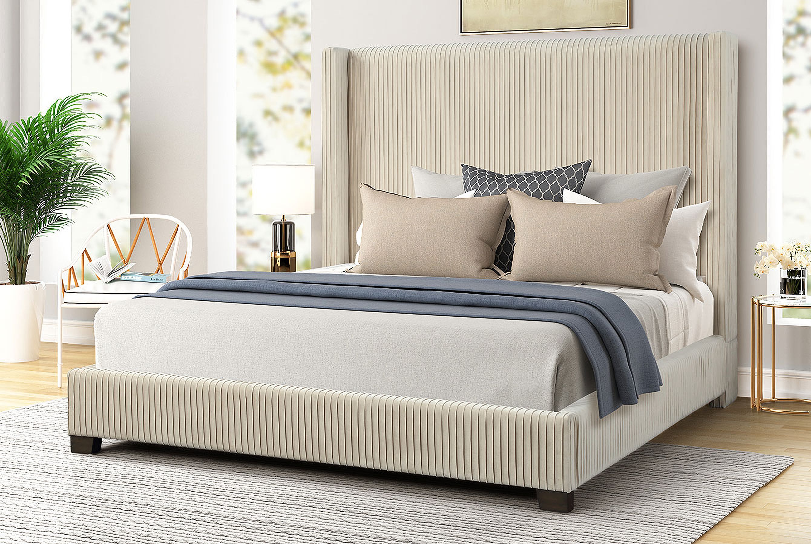 Luca Upholstered Bed (Queen)
