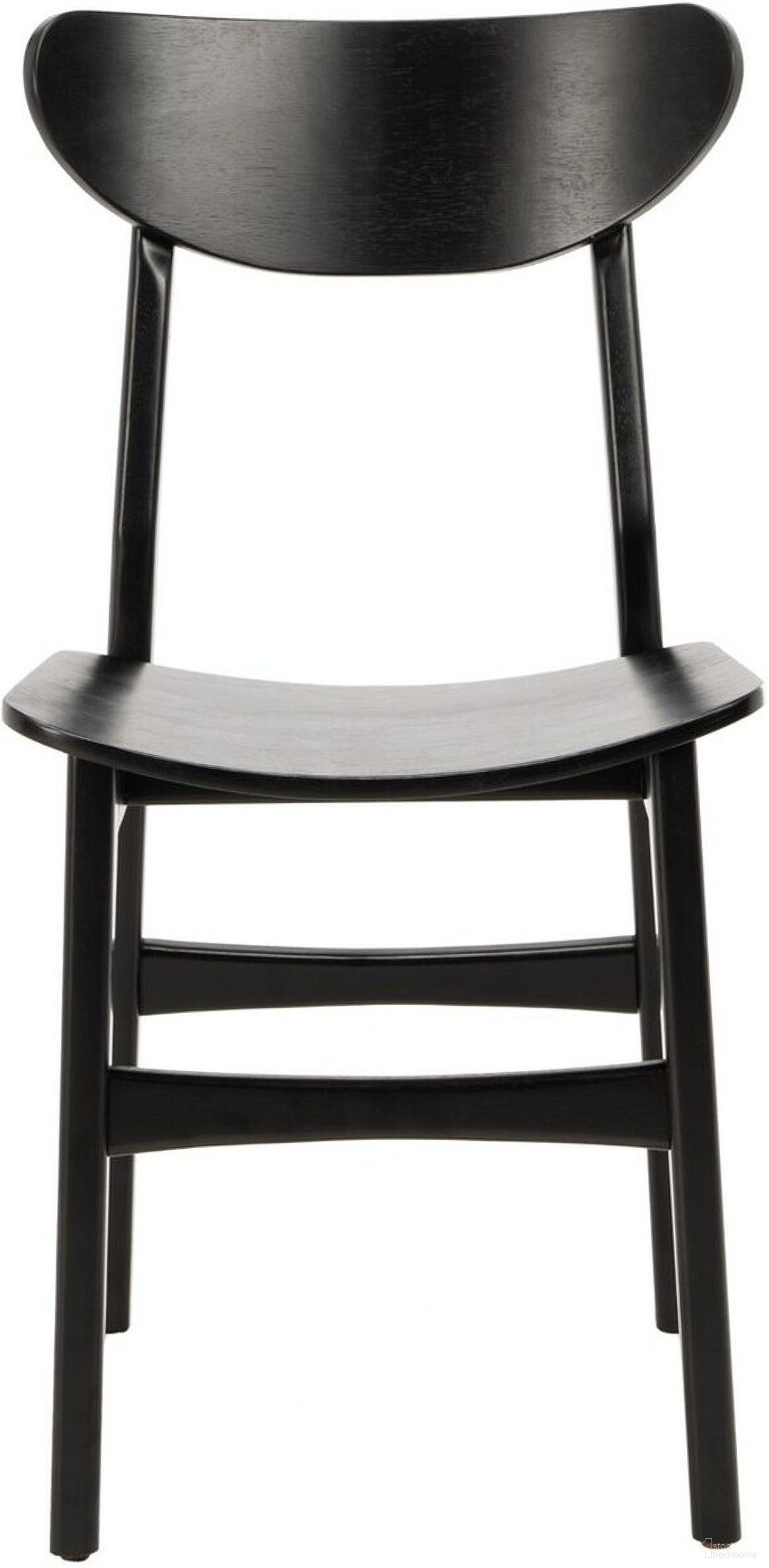 The appearance of Lucca Black Retro Dining Chair Set of 2 designed by Safavieh in the modern / contemporary interior design. This black piece of furniture  was selected by 1StopBedrooms from Lucca Collection to add a touch of cosiness and style into your home. Sku: DCH1001G-SET2. Material: Wood. Chair Type: Side Chair.