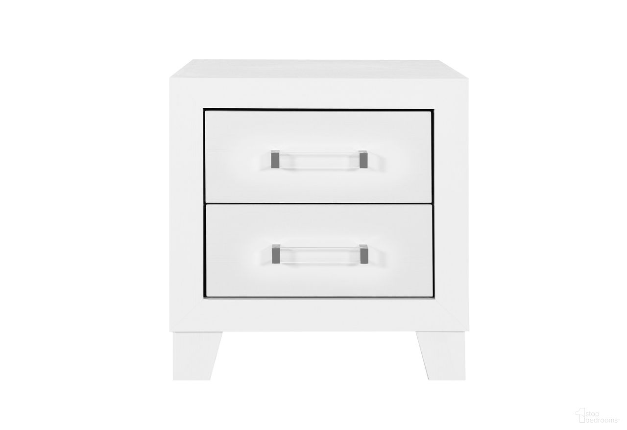 The appearance of Luccia Nightstand In White designed by Global Furniture USA in the modern / contemporary interior design. This white piece of furniture was selected by 1StopBedrooms from Luccia Collection to add a touch of cosiness and style into your home. Sku: LUCCIA-WHITE-NS. Material: MDF.