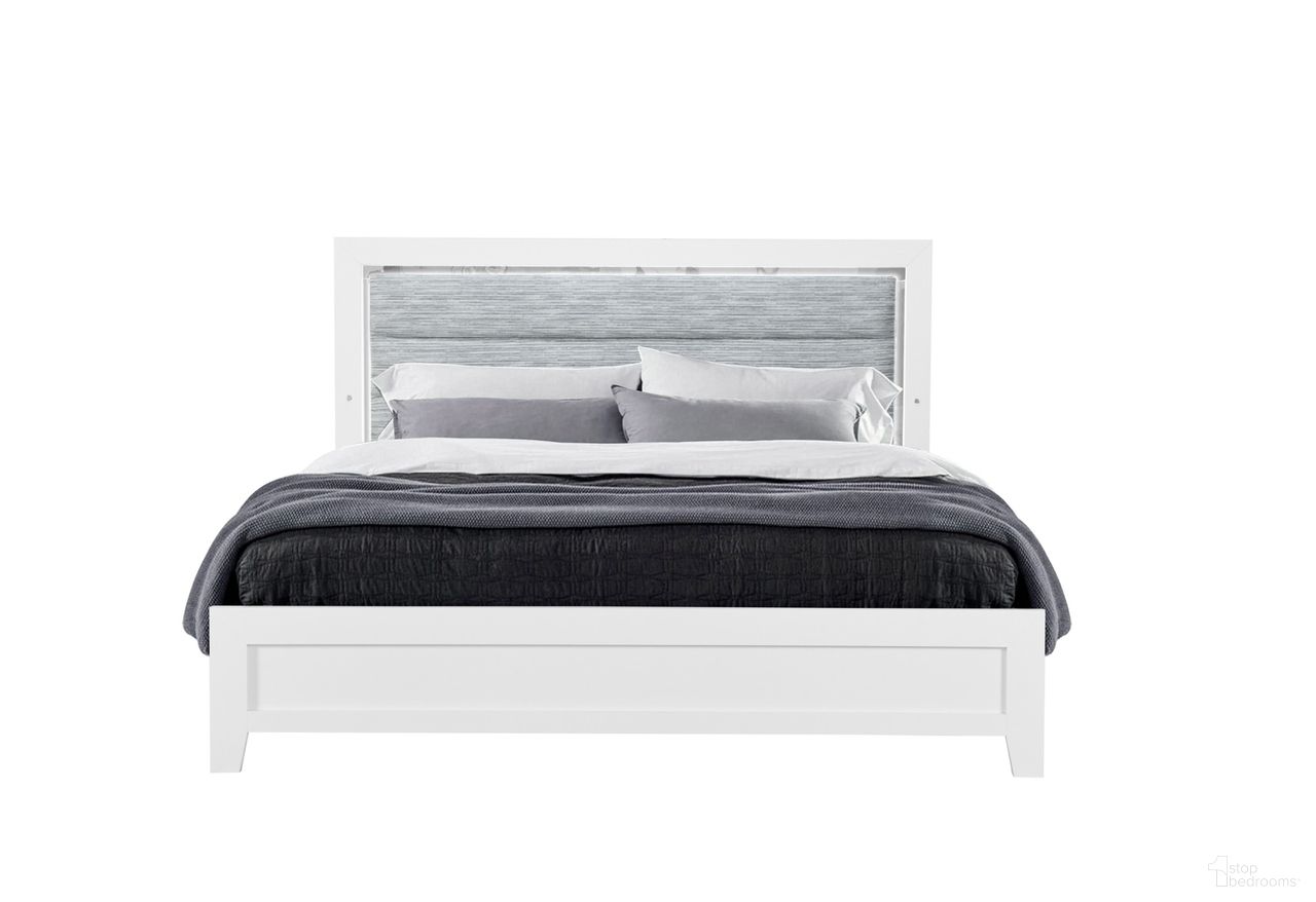 The appearance of Luccia Queen Bed with LED In White designed by Global Furniture USA in the modern / contemporary interior design. This white piece of furniture was selected by 1StopBedrooms from Luccia Collection to add a touch of cosiness and style into your home. Sku: LUCCIA-WHITE-QB W/LED. Material: Fabric. Bed Size: Queen.