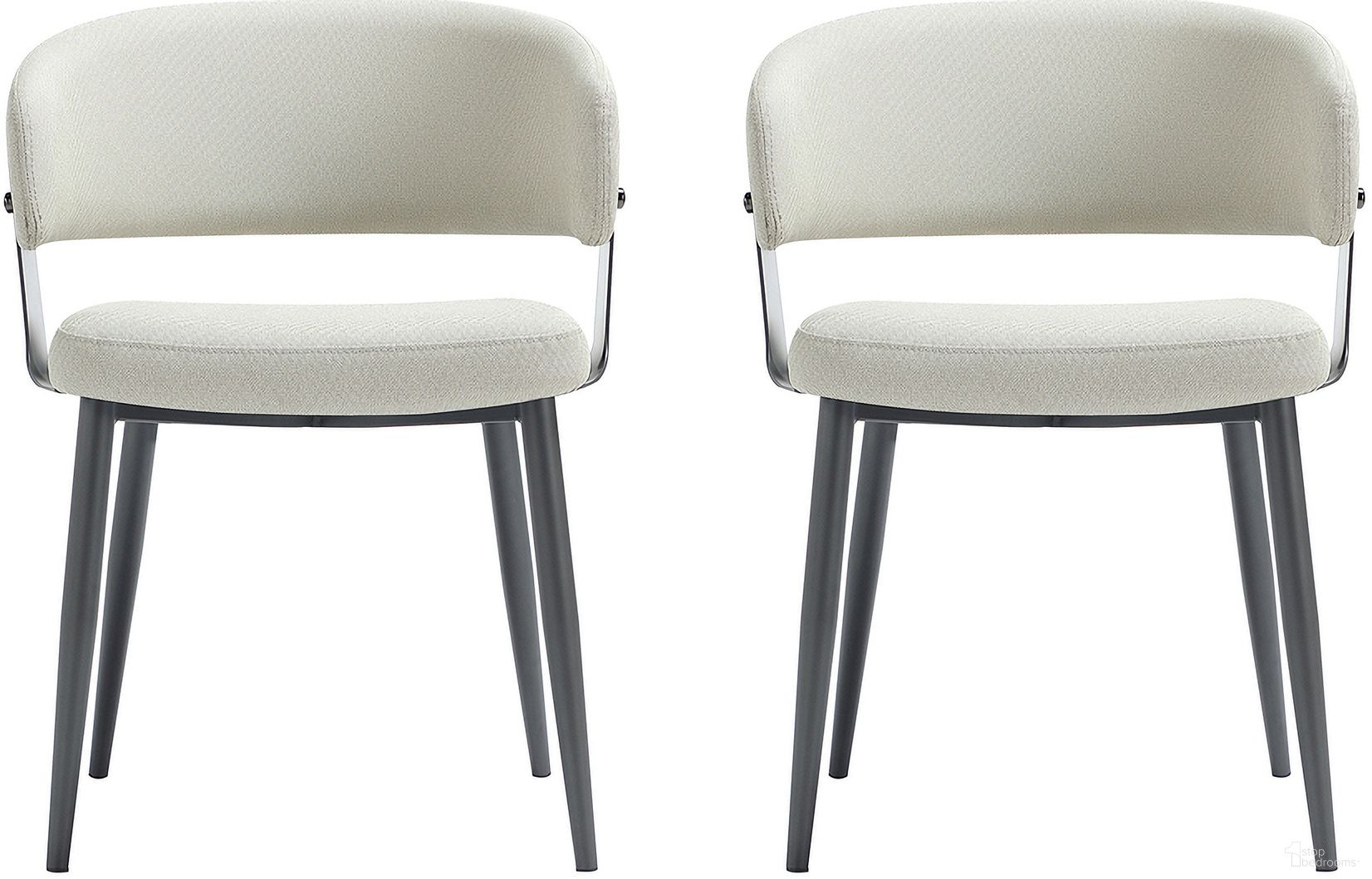 The appearance of Luce Dining Chair Set of 2 In Oatmeal designed by Manhattan Comfort in the modern / contemporary interior design. This oatmeal piece of furniture was selected by 1StopBedrooms from Luce Collection to add a touch of cosiness and style into your home. Sku: DC097-OT;DC097-OT. Material: Metal. Chair Type: Arm Chair.