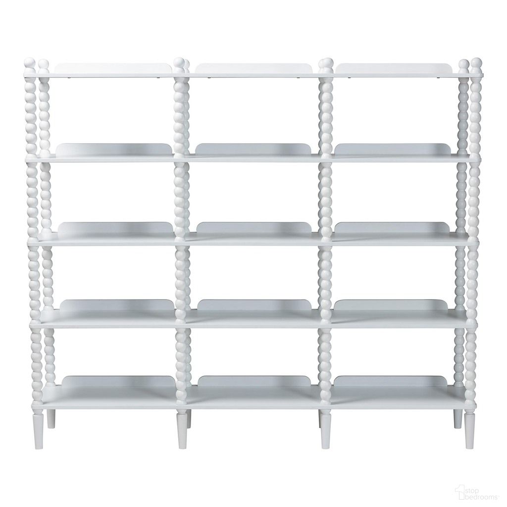 Lucera Bobbin 5-Tier Display Shelf In White