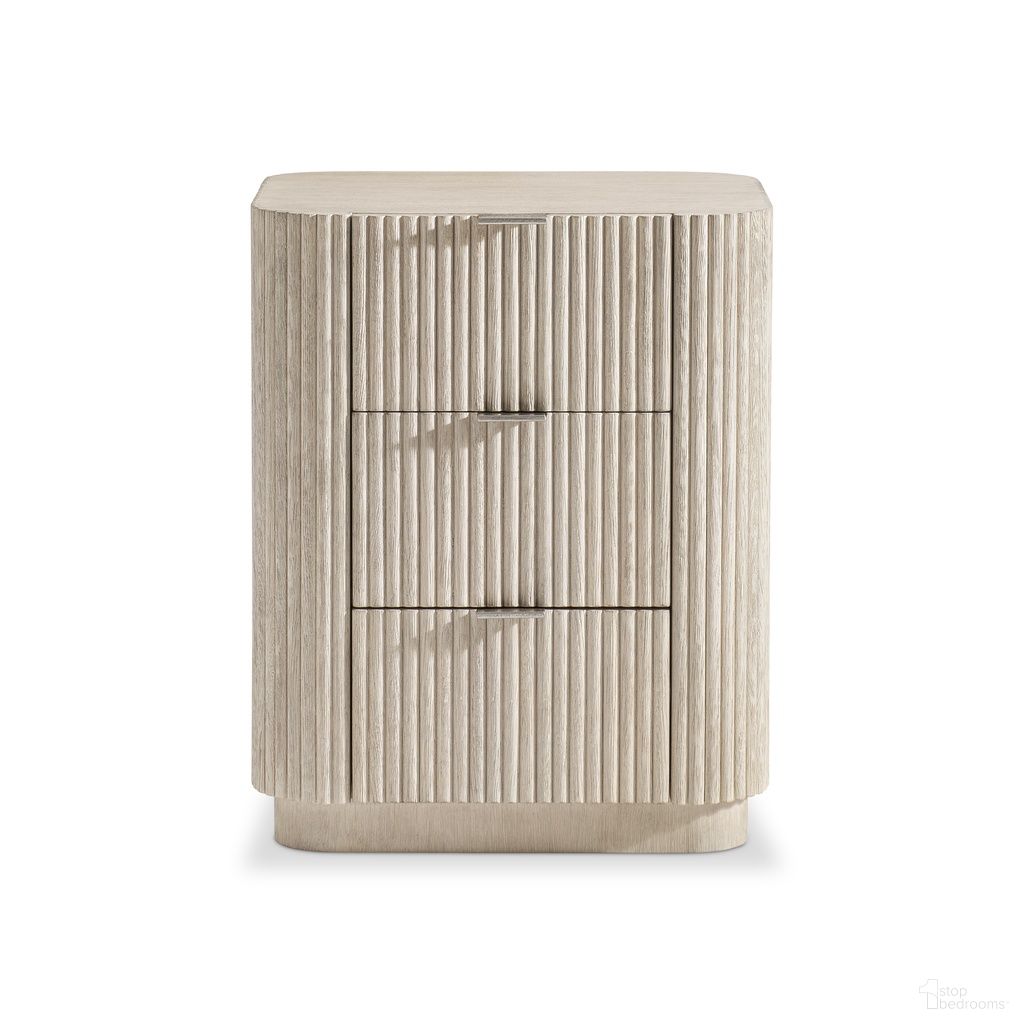 The appearance of Lucerne 3 Drawer 24" Nightstand In Beige and Tan designed by Bernhardt in the modern / contemporary interior design. This beige/tan piece of furniture was selected by 1StopBedrooms from Lucerne Collection to add a touch of cosiness and style into your home. Sku: 393229. Material: Wood.