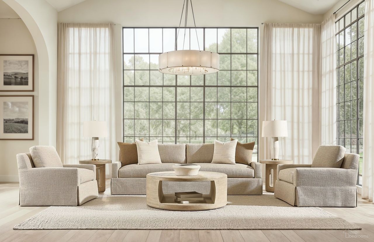 Lucerne Occasional Table Set In Beige and Tan