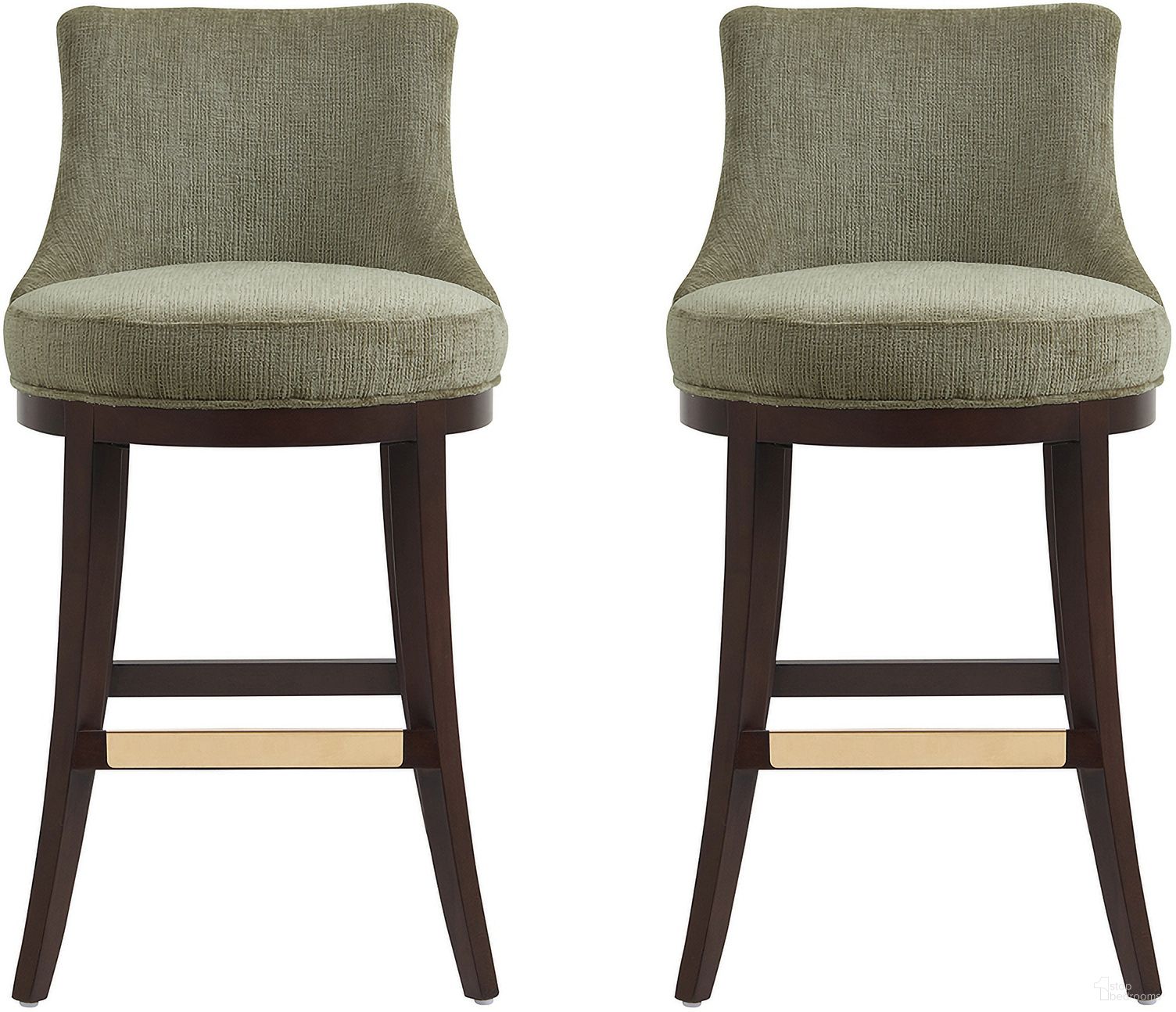 The appearance of Lucia Barstool Set of 2 In Leaf Green designed by Manhattan Comfort in the modern / contemporary interior design. This leaf green piece of furniture was selected by 1StopBedrooms from Lucia Collection to add a touch of cosiness and style into your home. Sku: BS025-GR;BS025-GR. Material: Beech.
