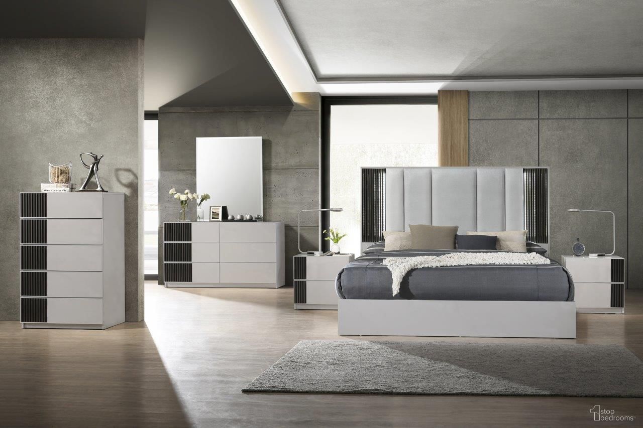 Lucia Bedroom Set In Grey