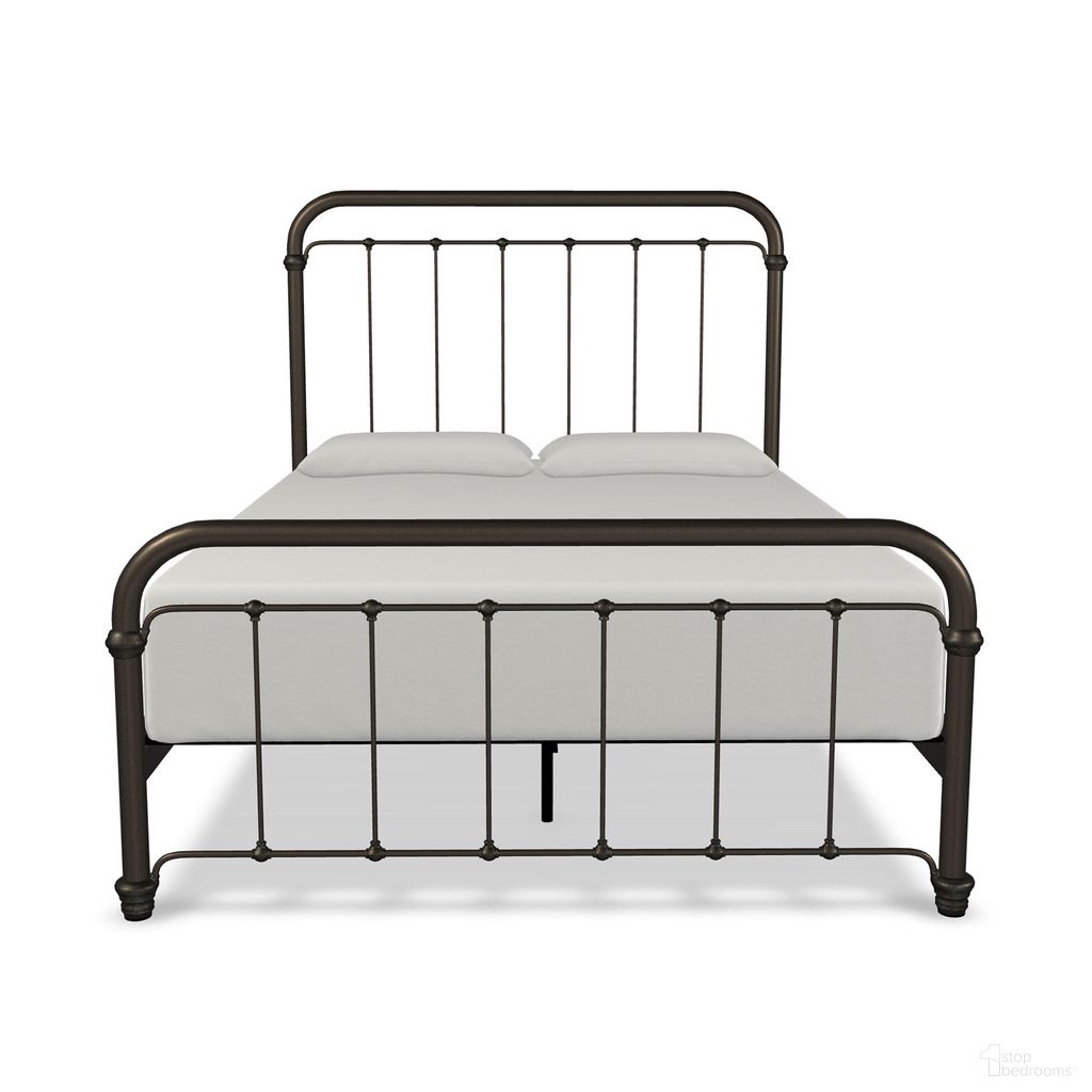 The appearance of Lucia California King Complete Bed with Metal Profile and Platform Wood Slats In Weathered Bronze designed by Wesley Allen in the transitional interior design. This weathered bronze piece of furniture was selected by 1StopBedrooms from Lucia Collection to add a touch of cosiness and style into your home. Sku: 1001-CB-MPF-WS-6-AGB. Bed Type: Platform Bed. Bed Size: California King. Material: Iron.
