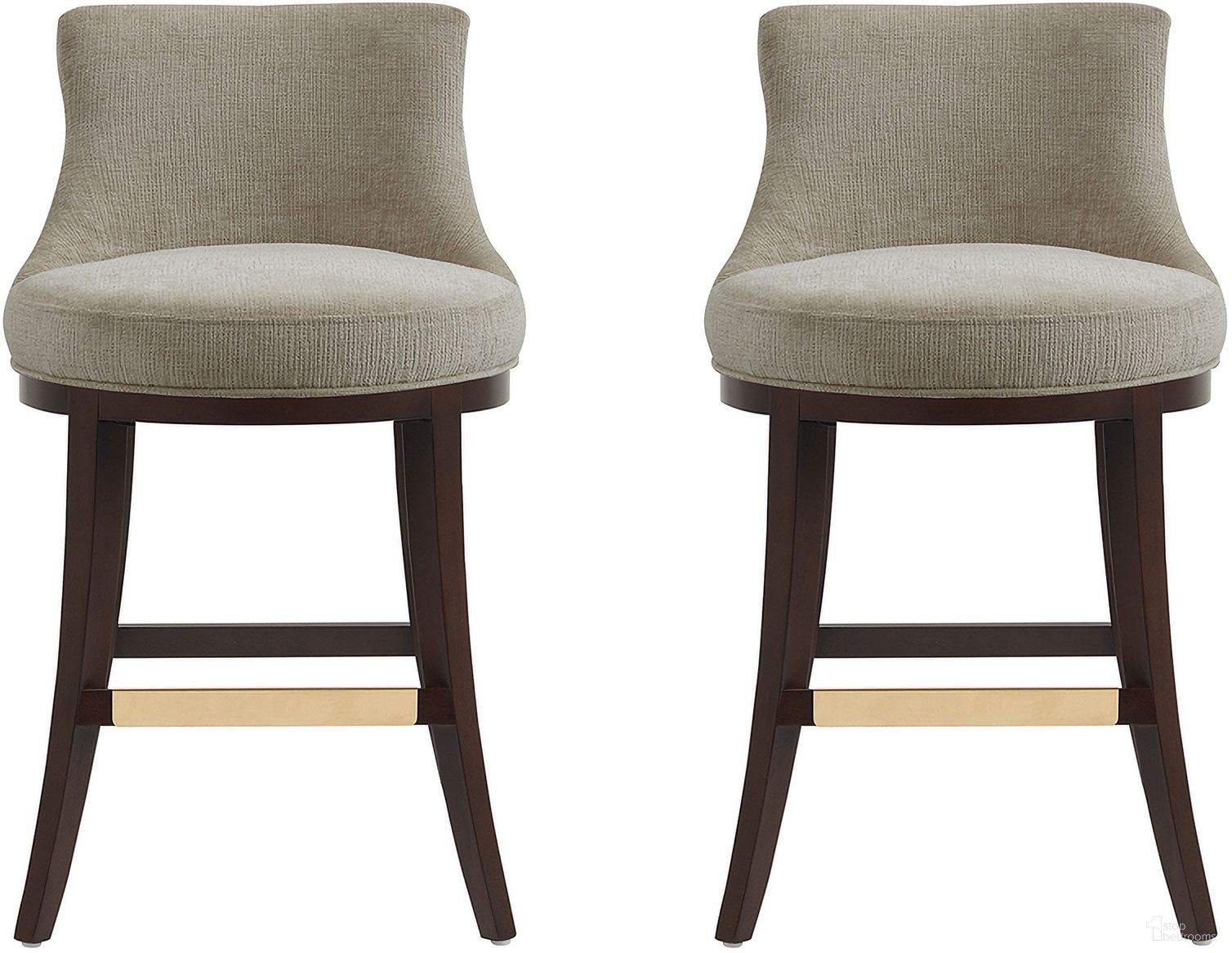 The appearance of Lucia Counter Stool Set of 2 In Taupe designed by Manhattan Comfort in the modern / contemporary interior design. This taupe piece of furniture was selected by 1StopBedrooms from Lucia Collection to add a touch of cosiness and style into your home. Sku: CS022-TP;CS022-TP. Material: Beech.