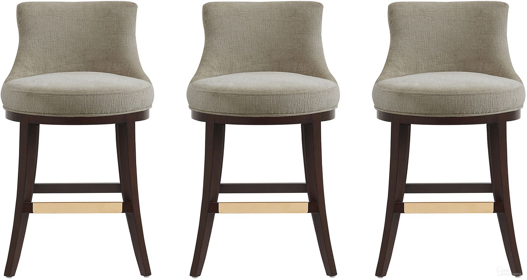The appearance of Lucia Counter Stool Set of 3 In Taupe designed by Manhattan Comfort in the modern / contemporary interior design. This taupe piece of furniture was selected by 1StopBedrooms from Lucia Collection to add a touch of cosiness and style into your home. Sku: CS022-TP;CS022-TP;CS022-TP. Material: Beech.