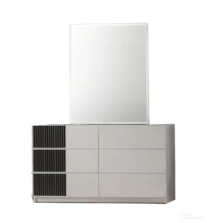 Lucia Dresser and Mirror In Grey