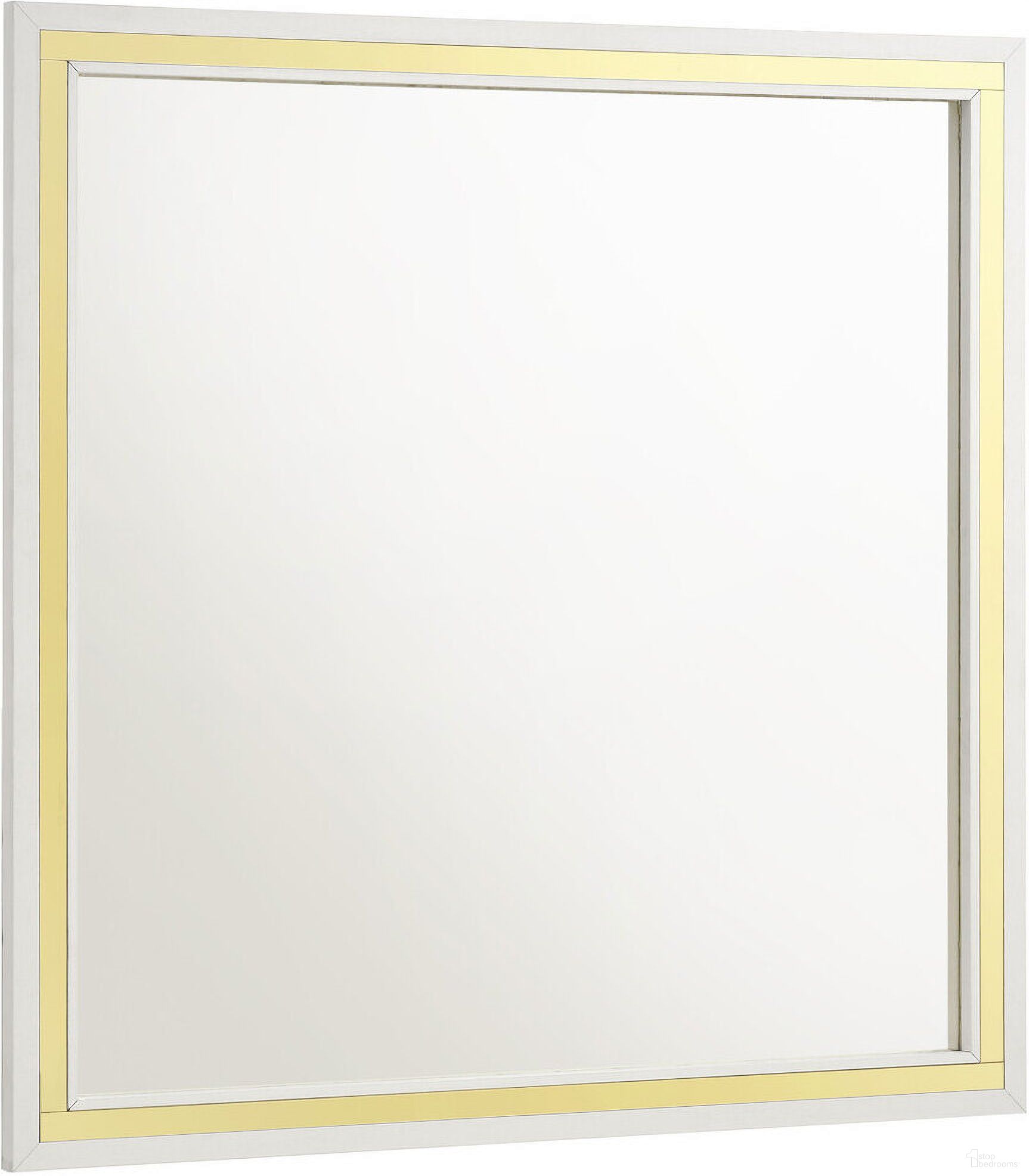 The appearance of Lucia Dresser Mirror White designed by Coaster in the glam interior design. This white piece of furniture  was selected by 1StopBedrooms from Lucia Collection to add a touch of cosiness and style into your home. Sku: 224734. Material: Wood.