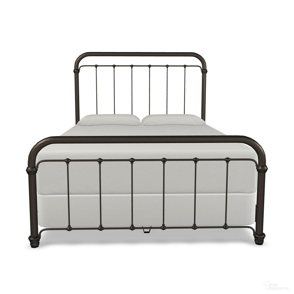 The appearance of Lucia King Complete Bed with Metal Profile In Weathered Bronze designed by Wesley Allen in the transitional interior design. This weathered bronze piece of furniture was selected by 1StopBedrooms from Lucia Collection to add a touch of cosiness and style into your home. Sku: 1001-CB-MPF-7-AGB. Bed Size: King. Material: Iron. Bed Type: Metal Bed.