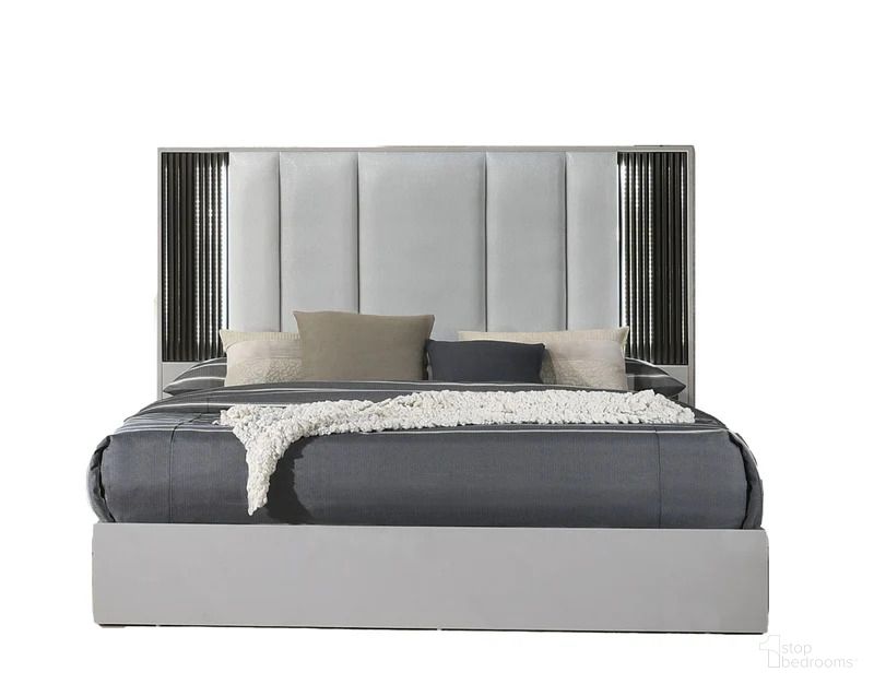 Lucia Queen Bed In Grey