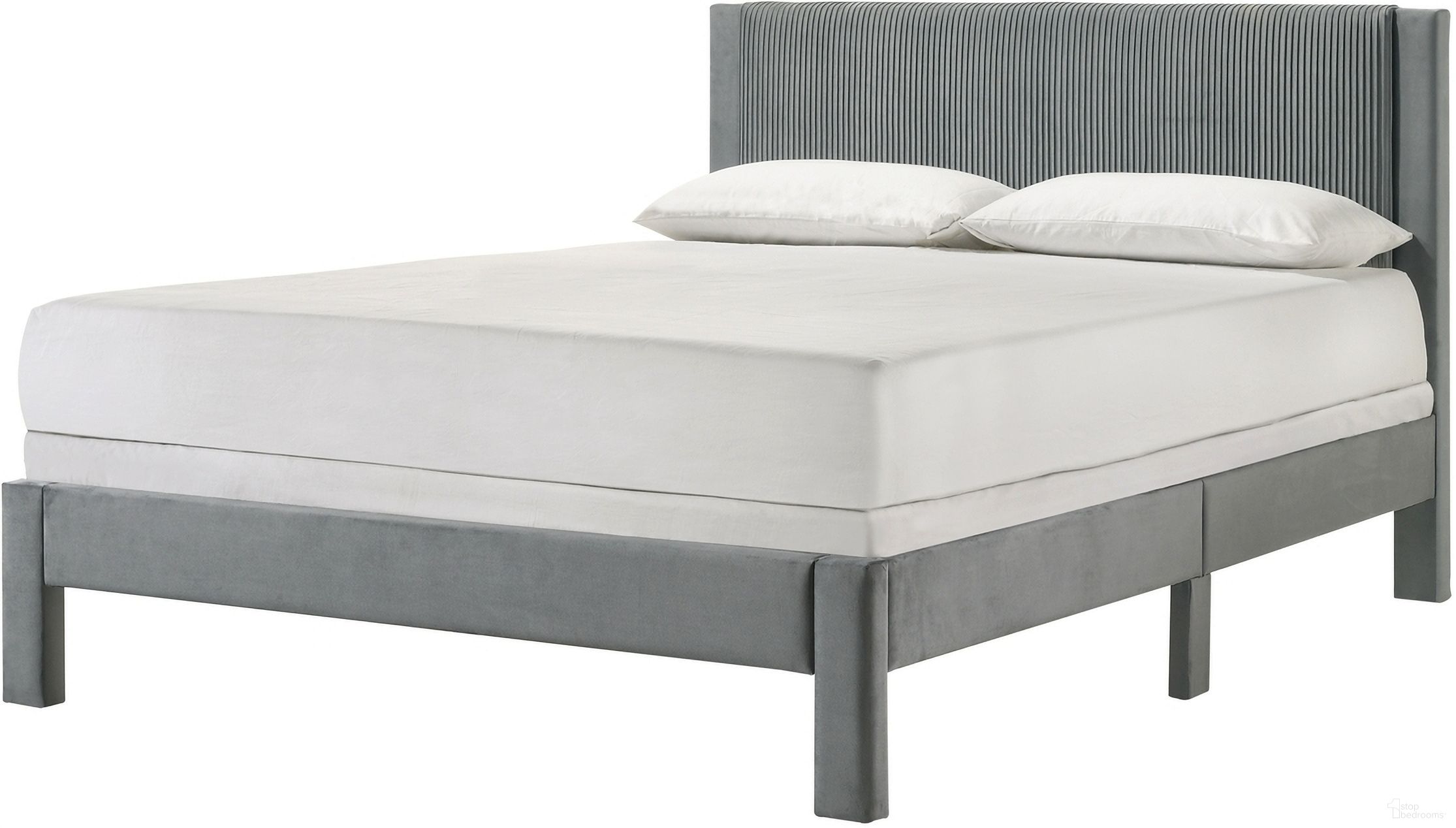 The appearance of Lucia Queen Bed In Light Grey designed by Crown Mark in the transitional interior design. This light grey piece of furniture was selected by 1StopBedrooms from Lucia Collection to add a touch of cosiness and style into your home. Sku: 5097LG-Q. Bed Size: Queen. Material: Pb.