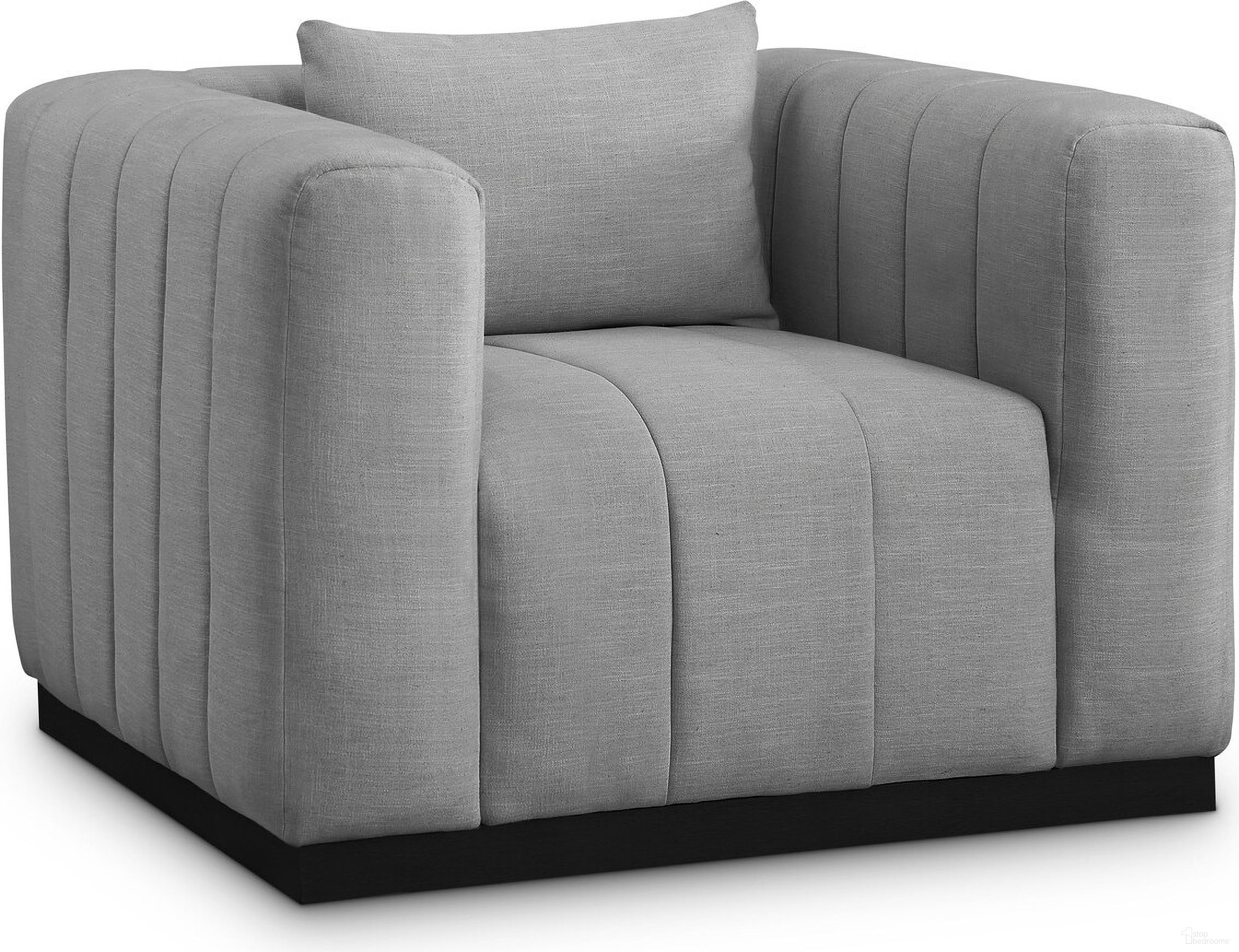 The appearance of Lucia Textured Fabric Chair In Grey Linen designed by Meridian in the modern / contemporary interior design. This grey linen piece of furniture was selected by 1StopBedrooms from Lucia Collection to add a touch of cosiness and style into your home. Sku: 655Grey-C. Material: Rubberwood.